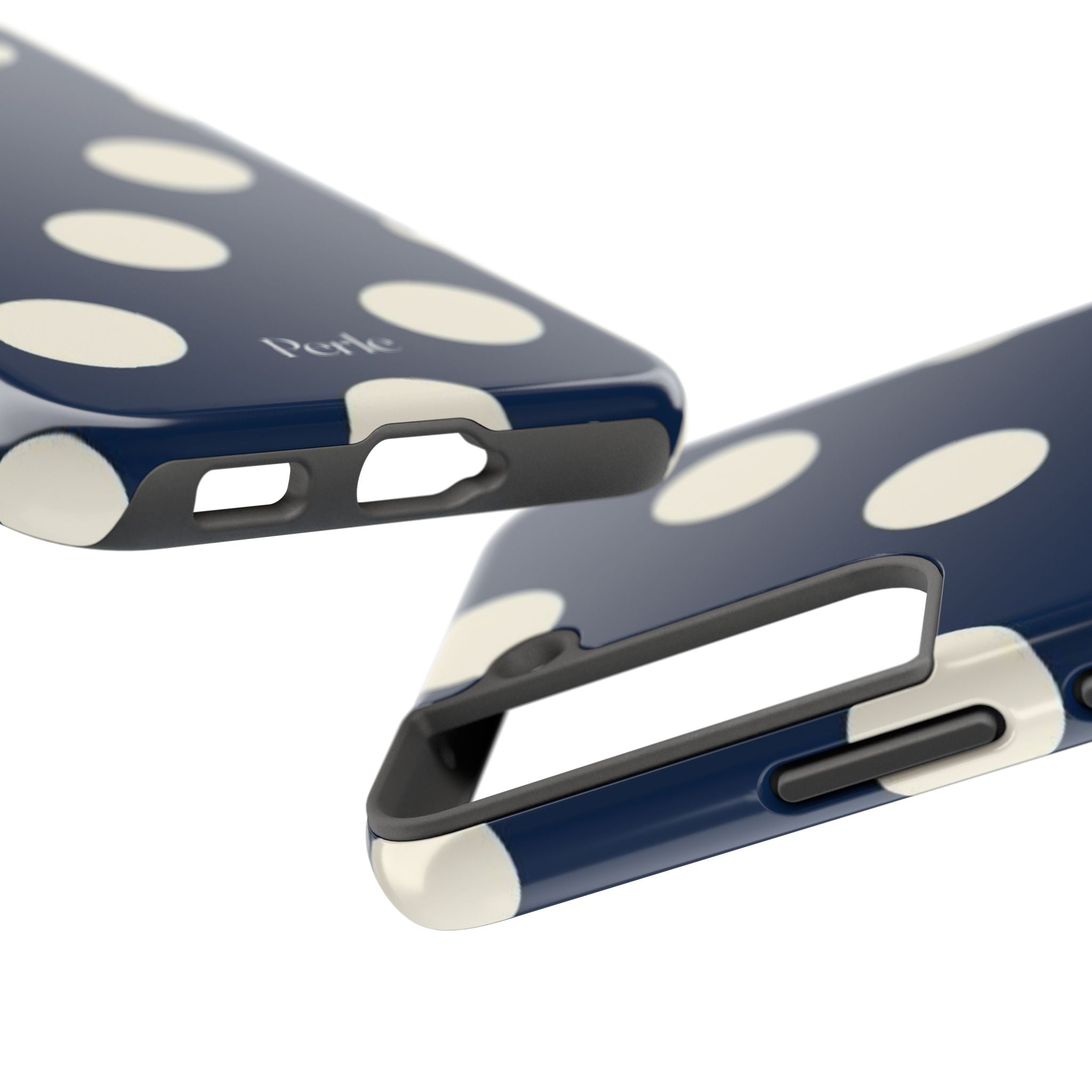 Navy Polka Dot Phone Case