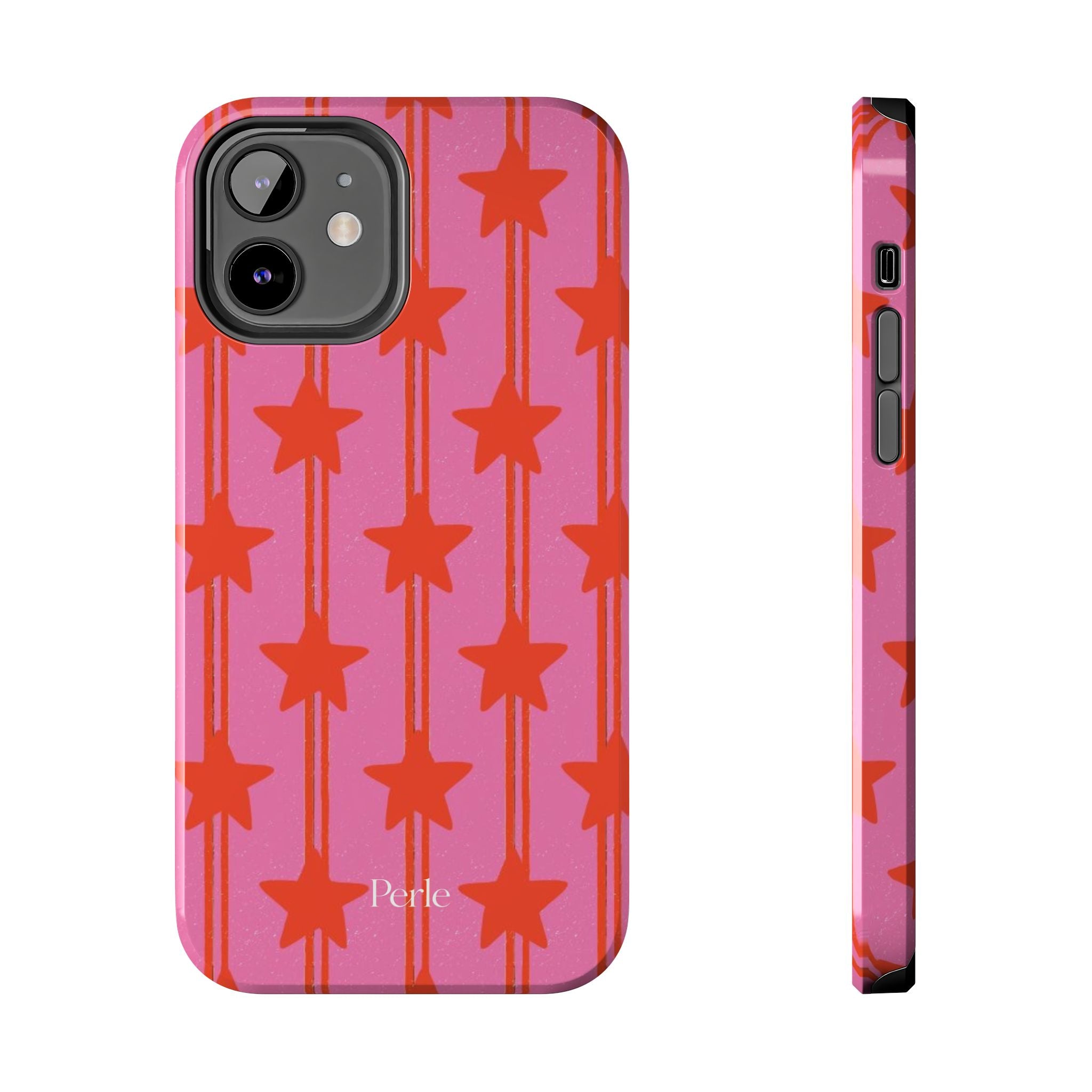 Pink Star Stripe Phone Case