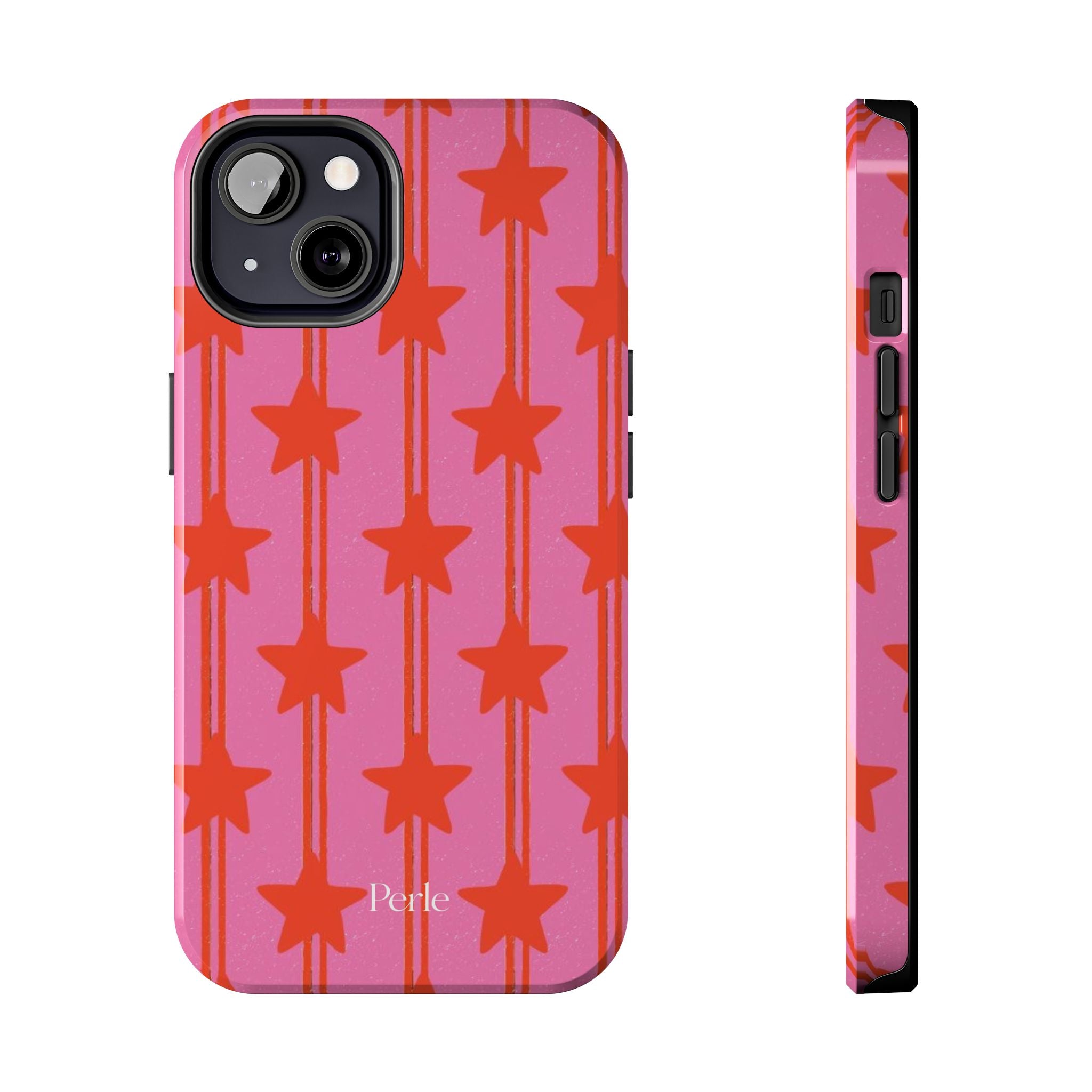 Pink Star Stripe Phone Case