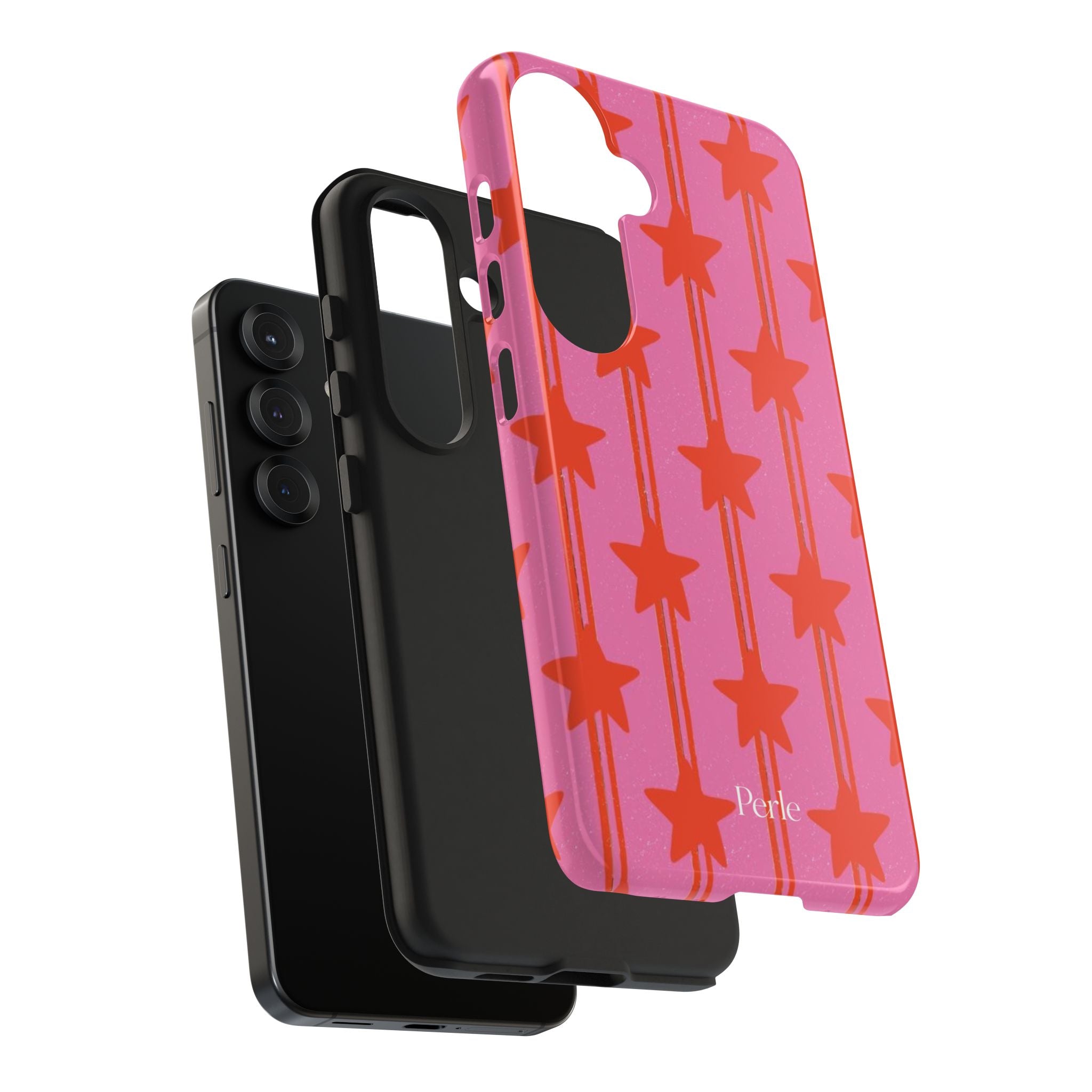 Pink Star Stripe Phone Case