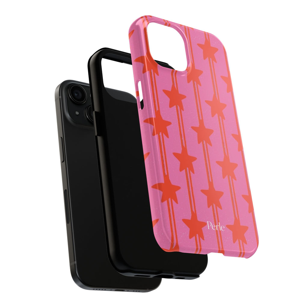 Pink Star Stripe Phone Case