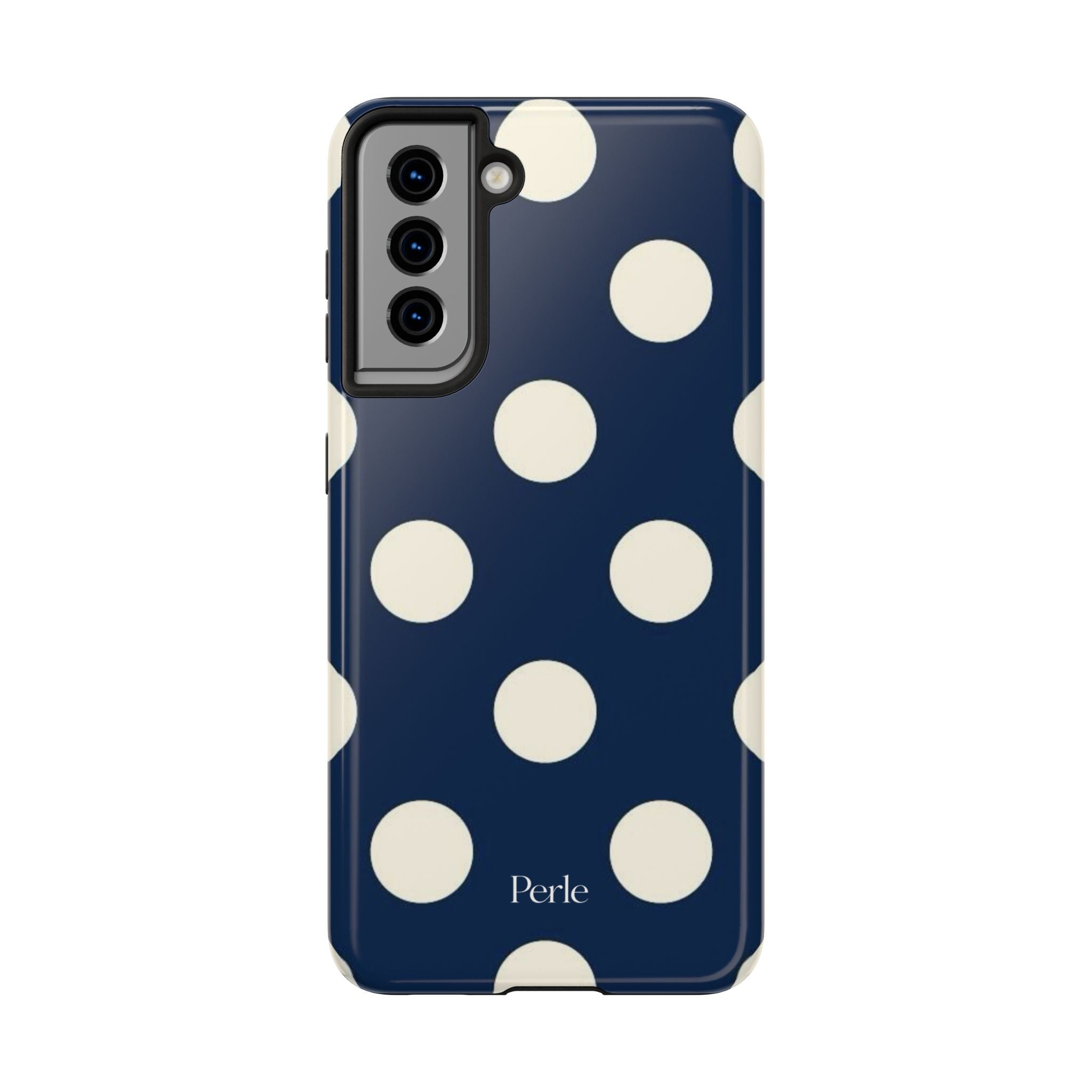 Navy Polka Dot Phone Case