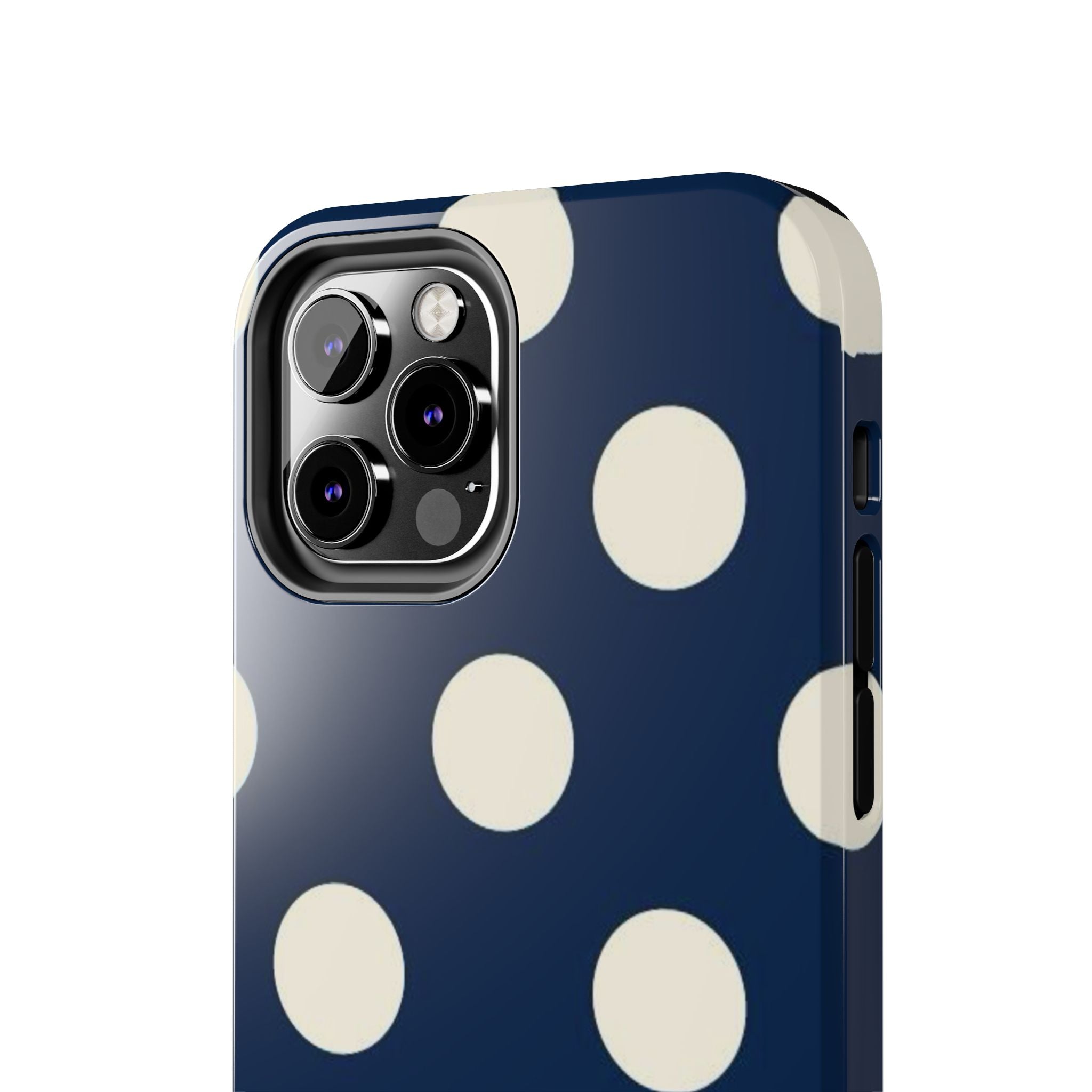 Navy Polka Dot Phone Case