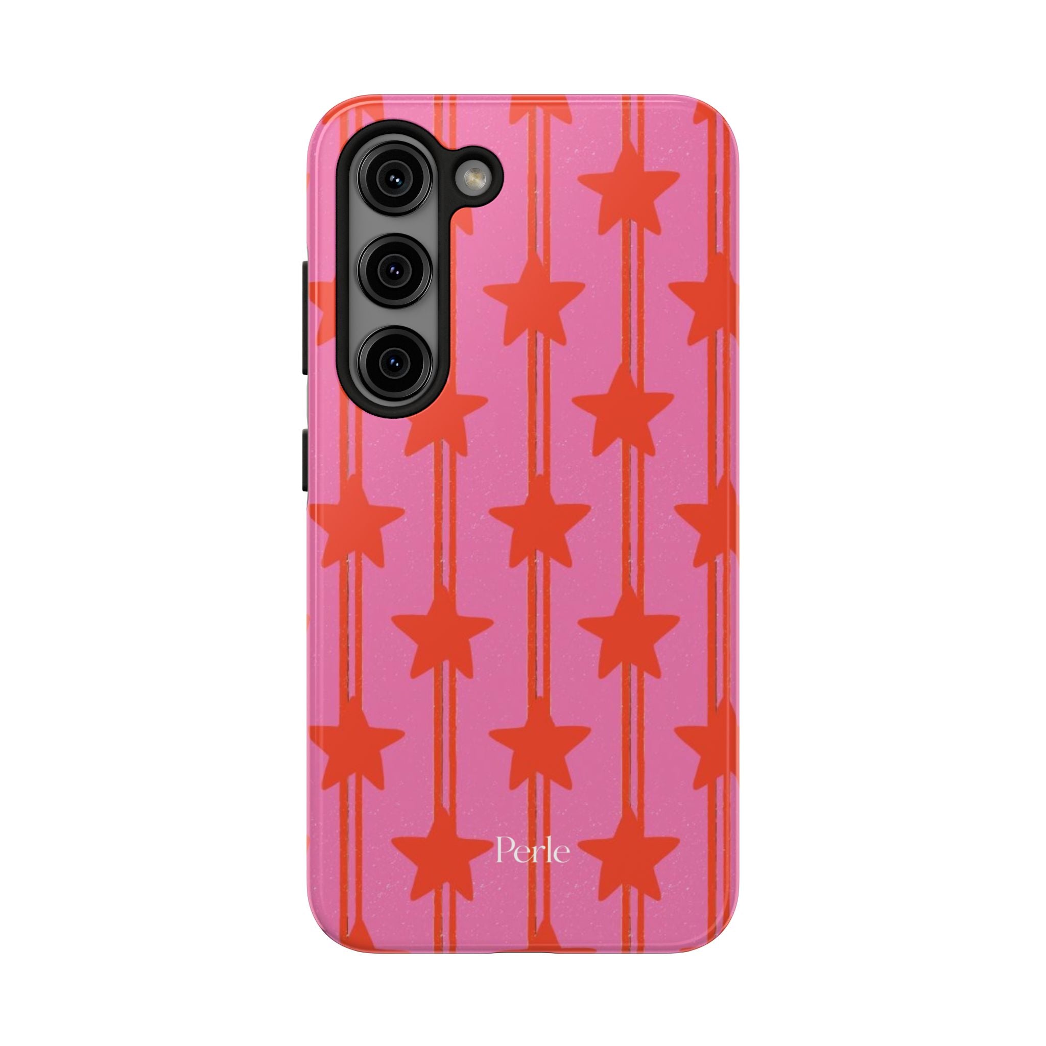 Pink Star Stripe Phone Case