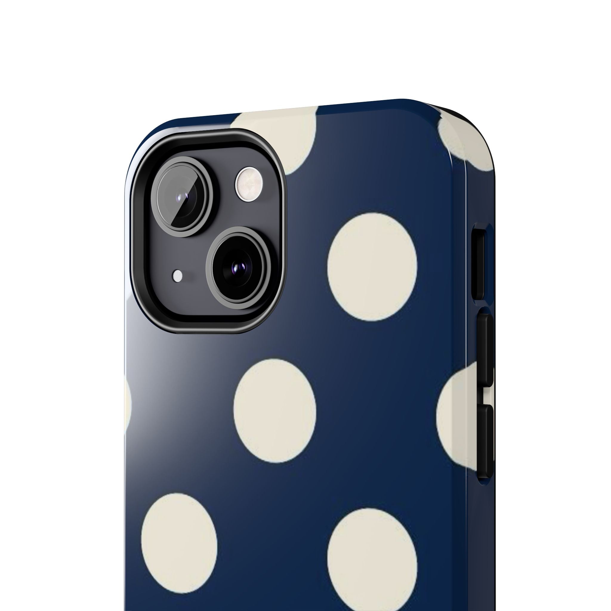 Navy Polka Dot Phone Case