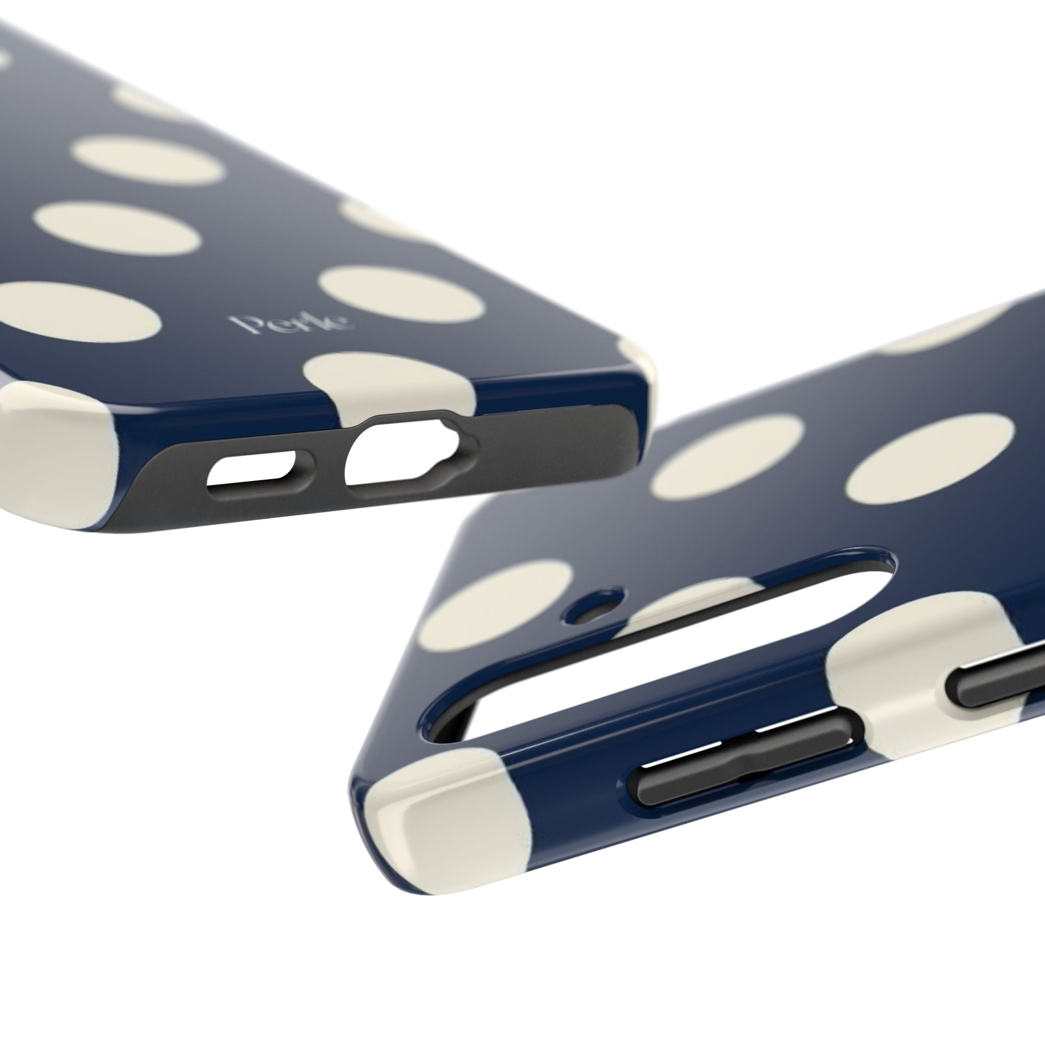 Navy Polka Dot Phone Case