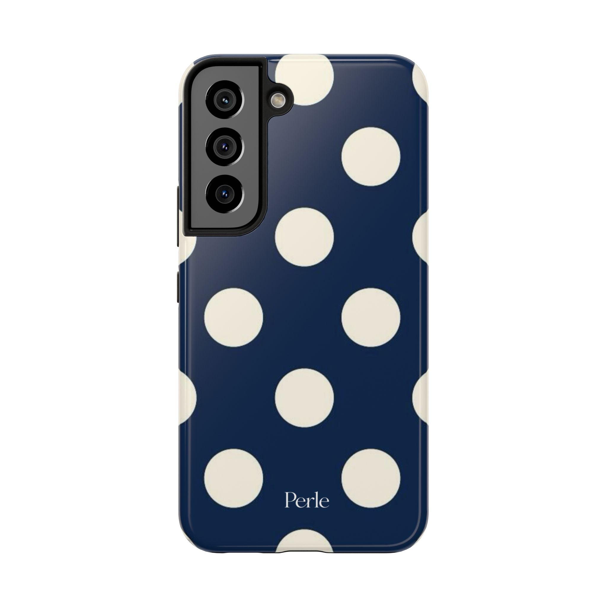 Navy Polka Dot Phone Case