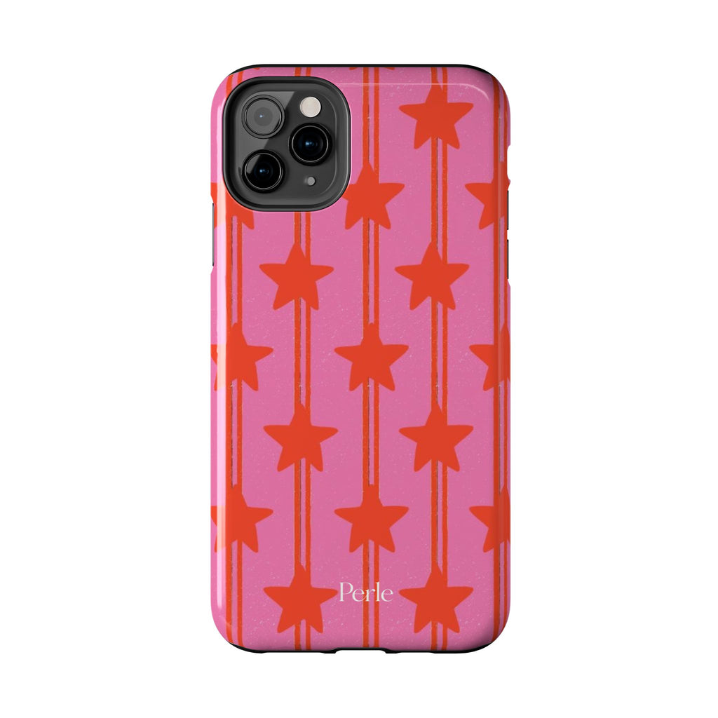 Pink Star Stripe Phone Case