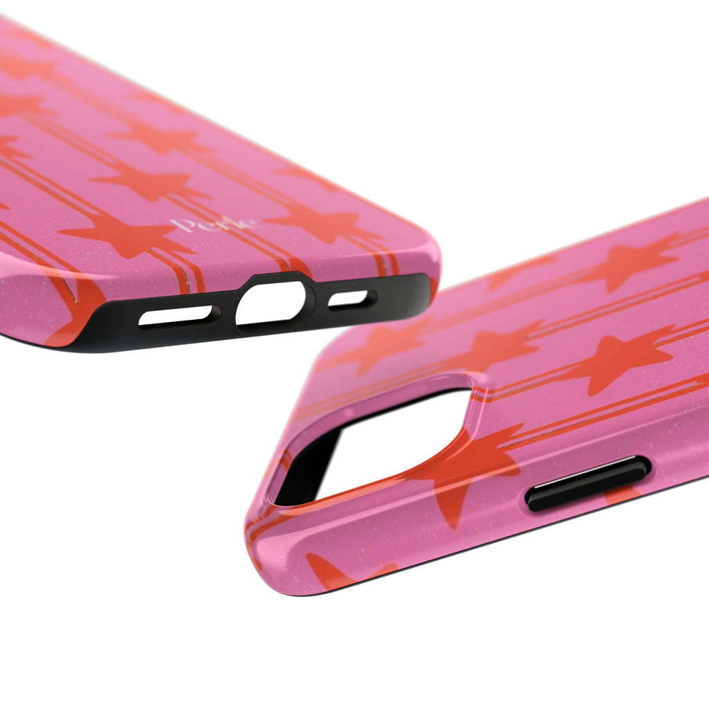 Pink Star Stripe Phone Case