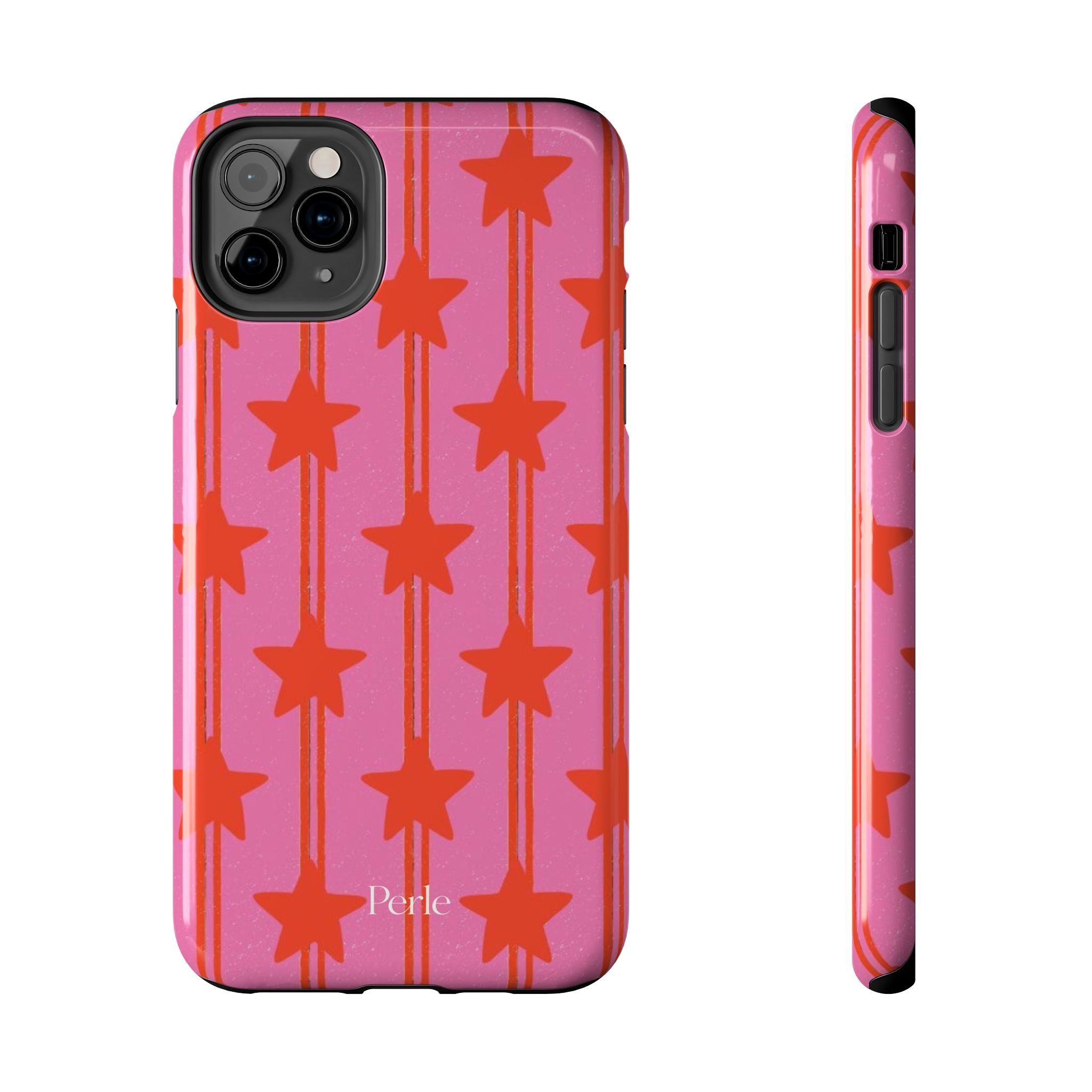 Pink Star Stripe Phone Case