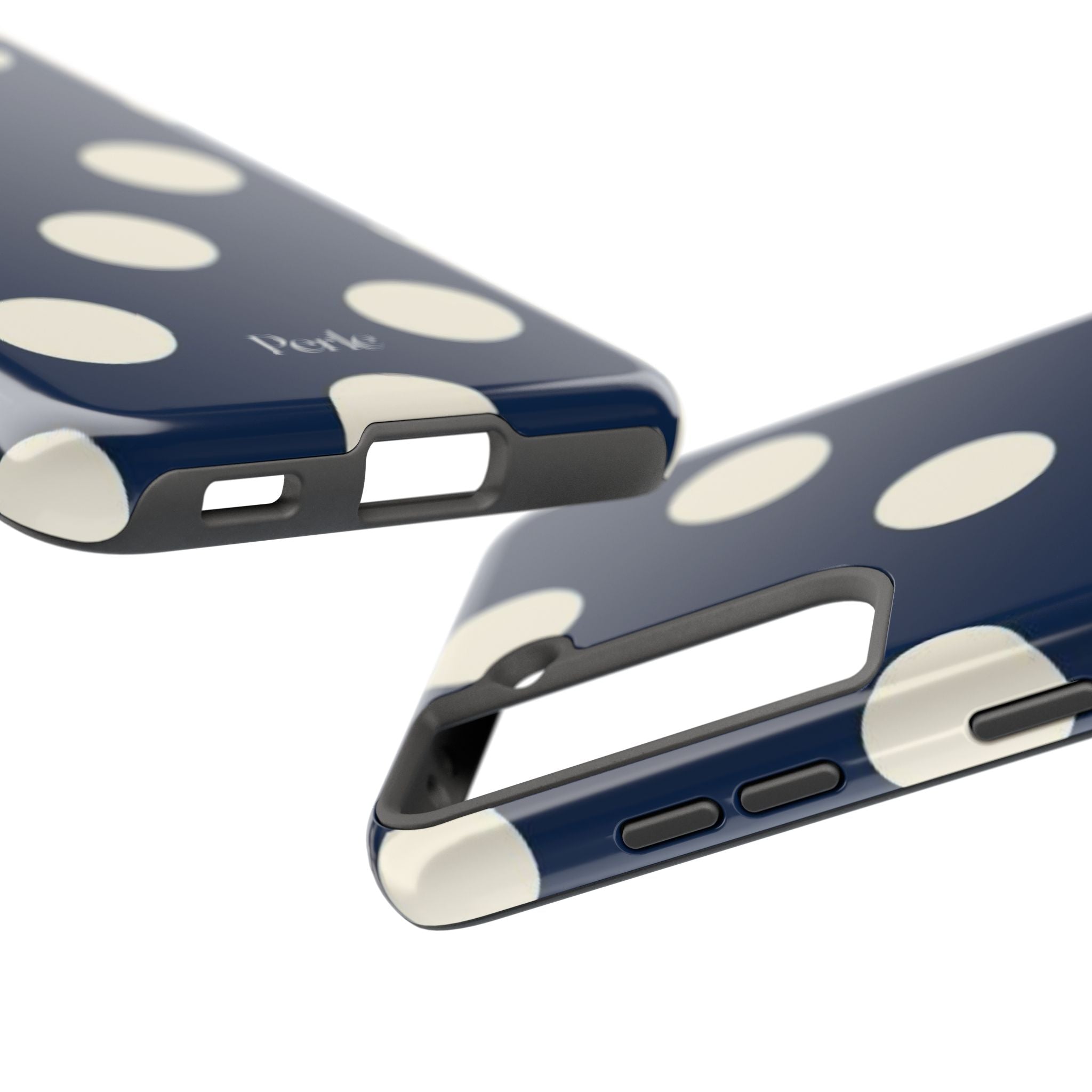 Navy Polka Dot Phone Case
