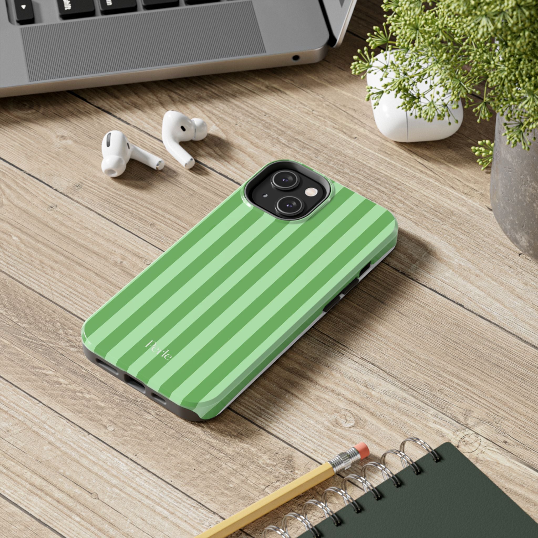 Striped Green Phone Case