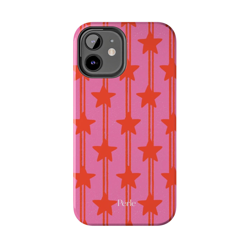 Pink Star Stripe Phone Case