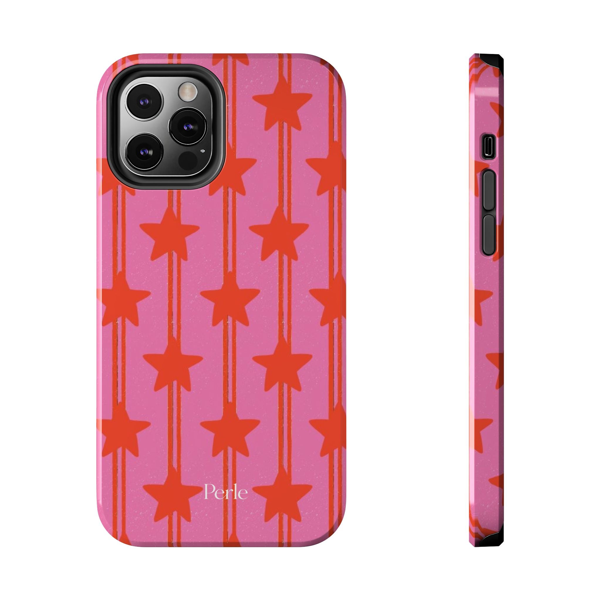 Pink Star Stripe Phone Case