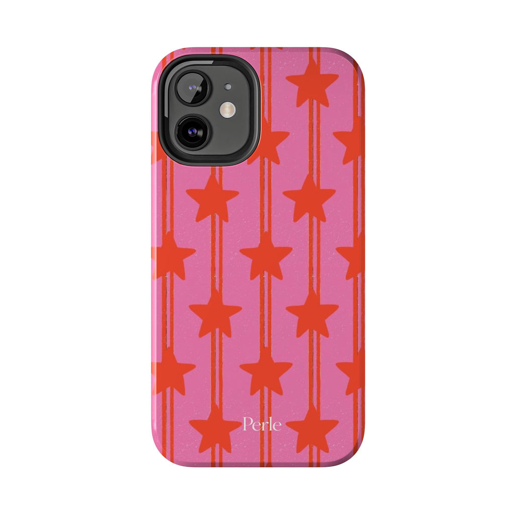 Pink Star Stripe Phone Case