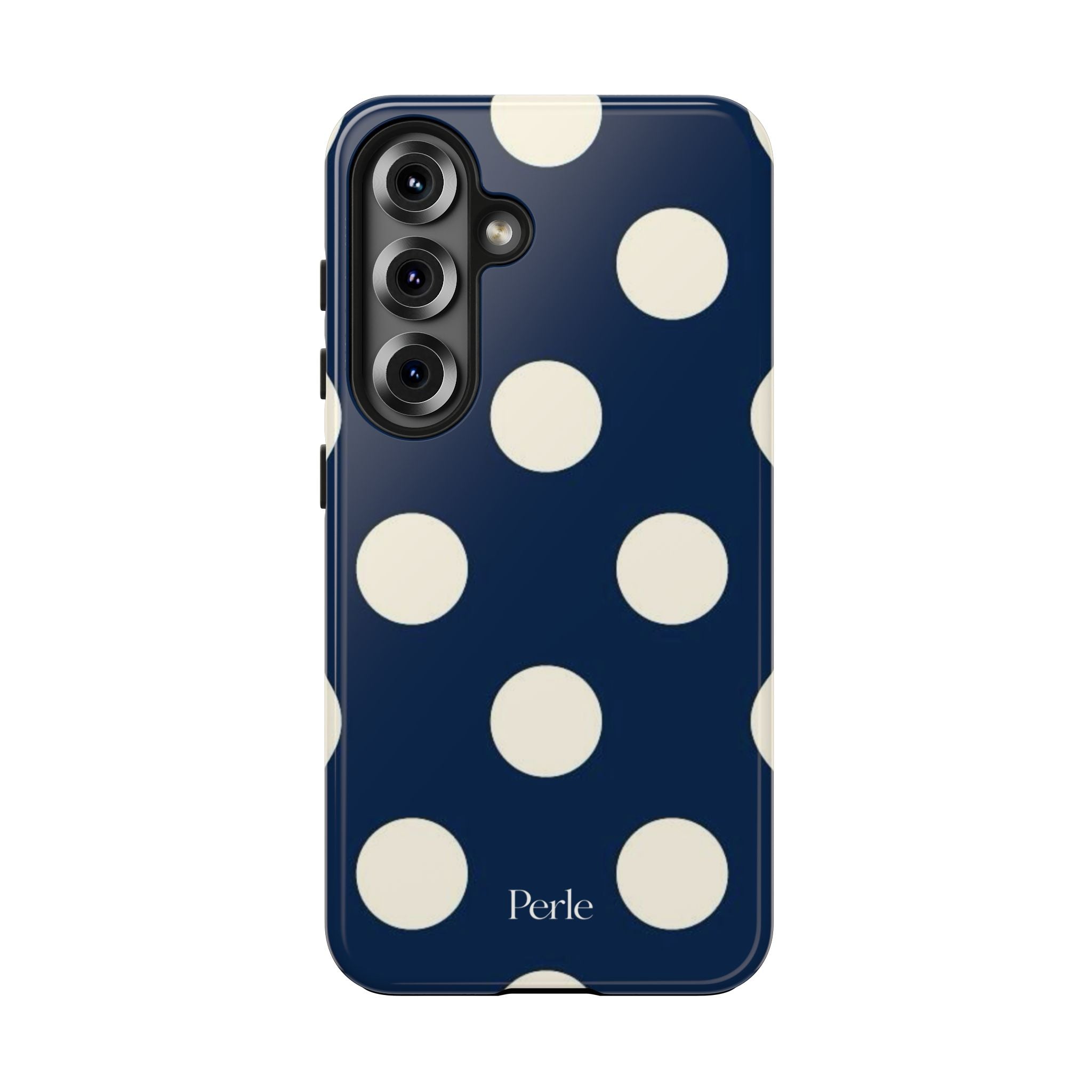 Navy Polka Dot Phone Case