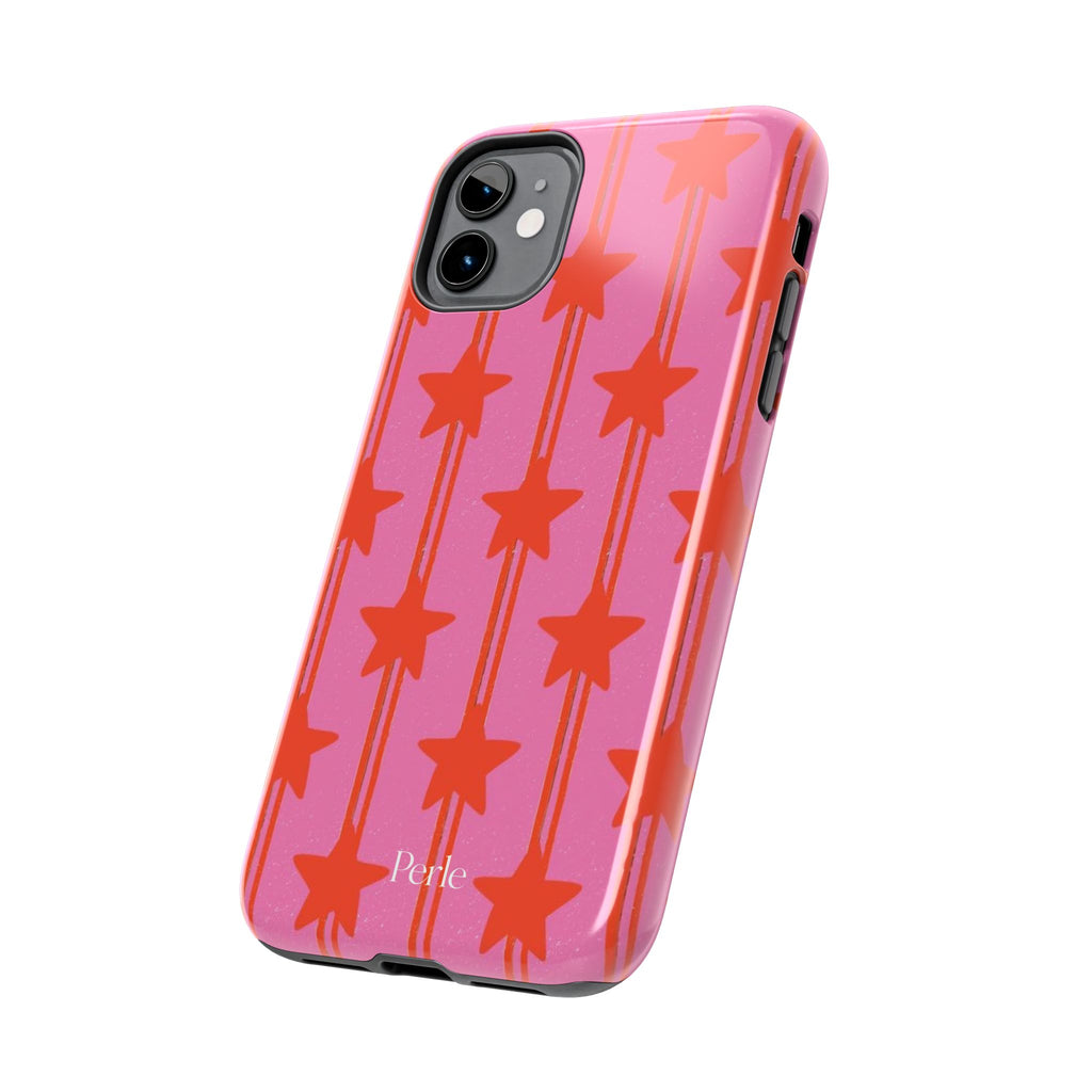 Pink Star Stripe Phone Case