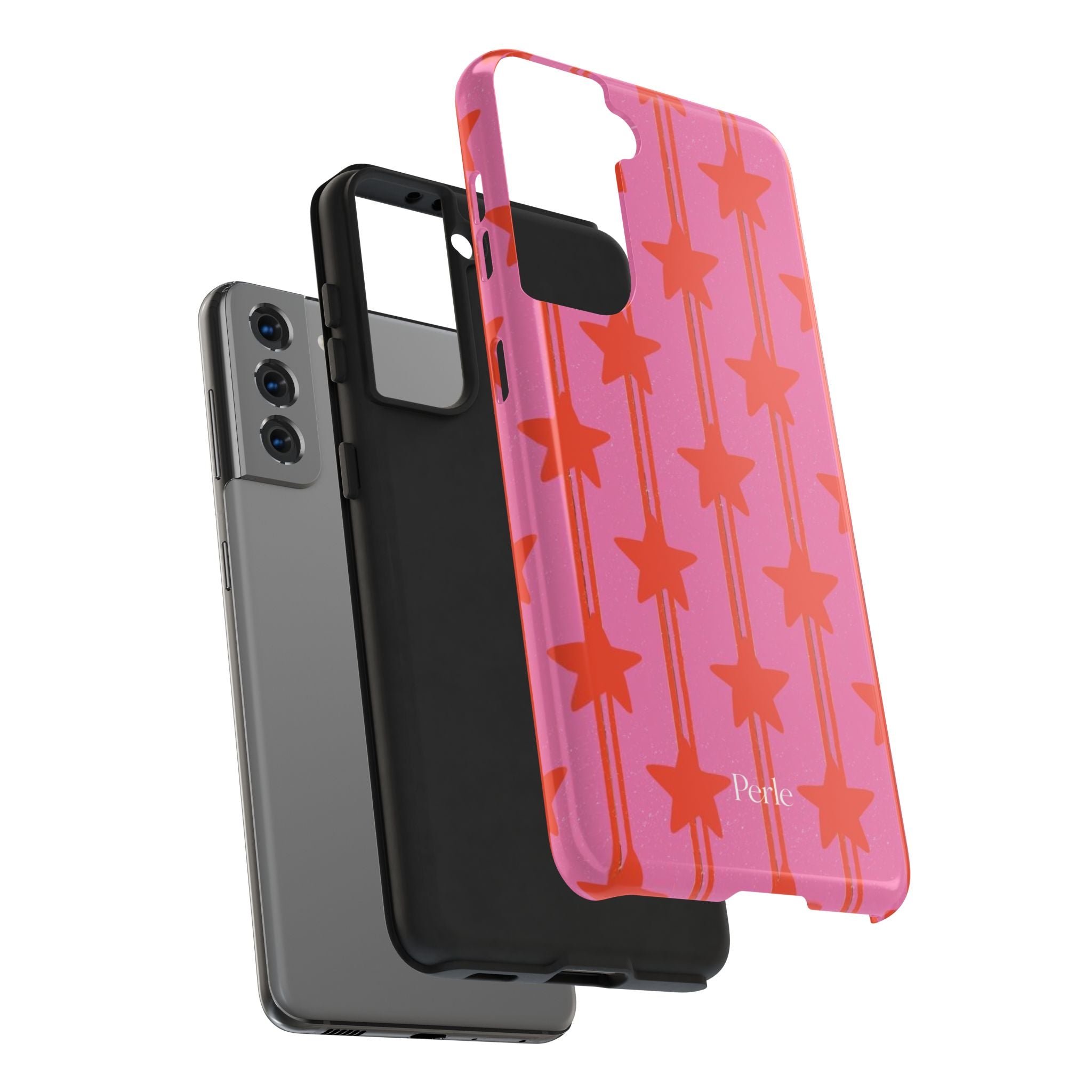Pink Star Stripe Phone Case
