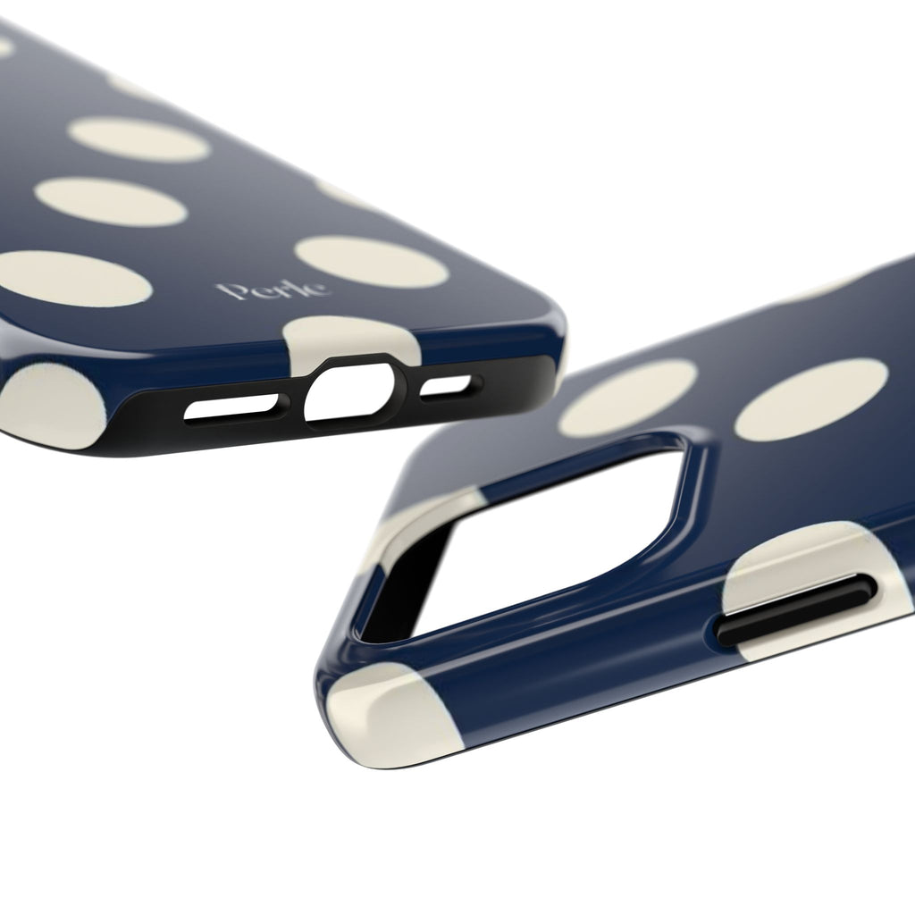 Navy Polka Dot Phone Case