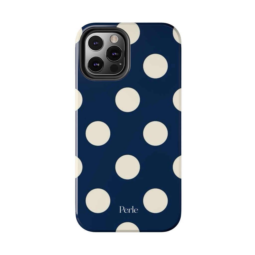 Navy Polka Dot Phone Case