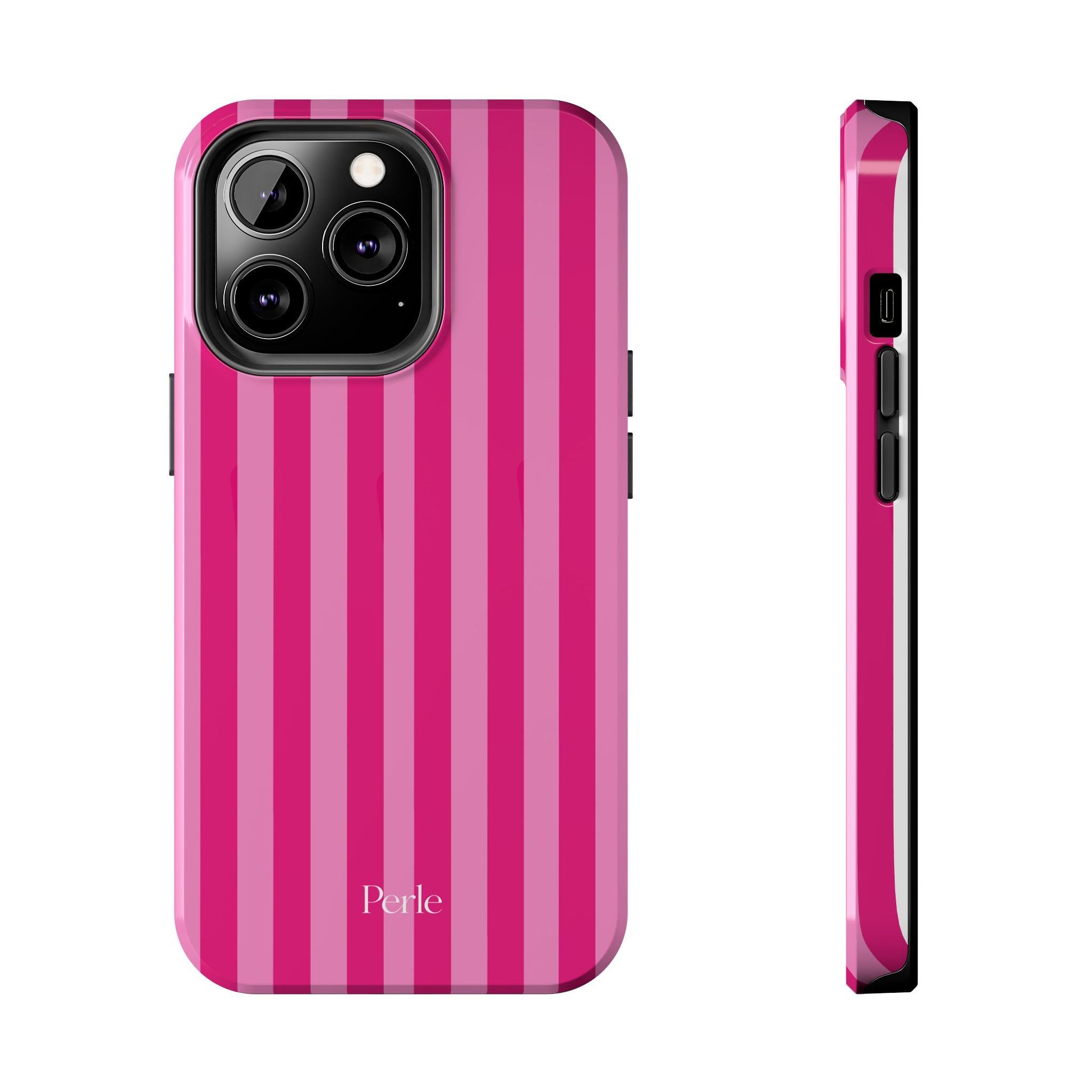 Bubblegum Striped Phone Case