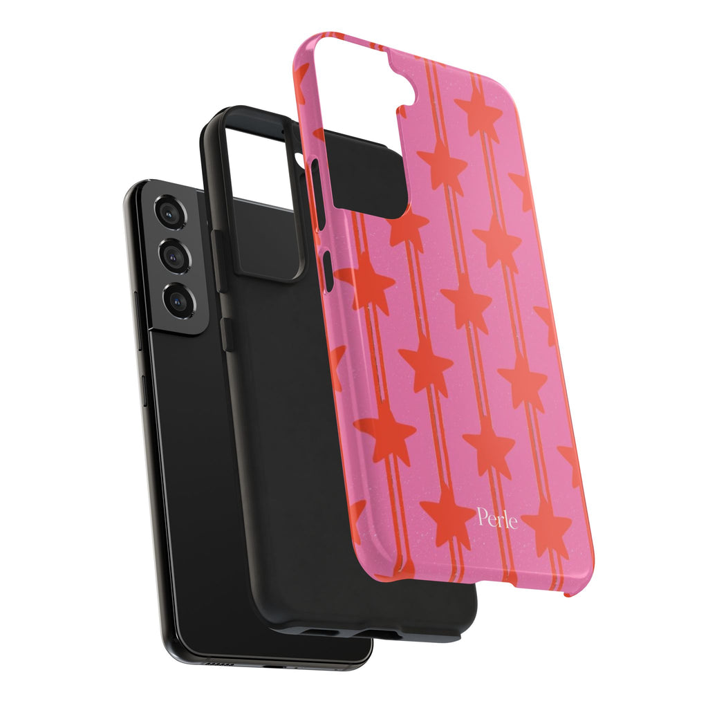 Pink Star Stripe Phone Case