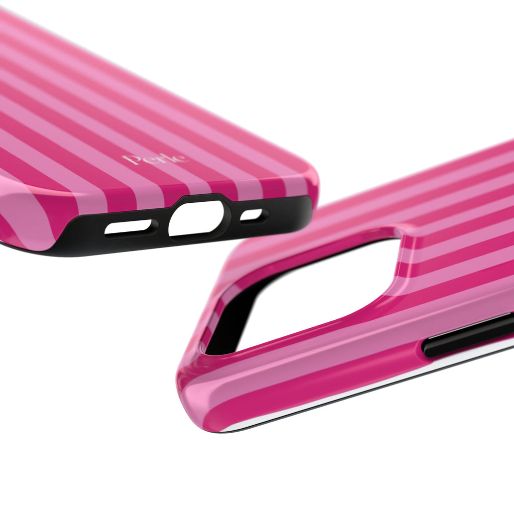 Bubblegum Striped Phone Case