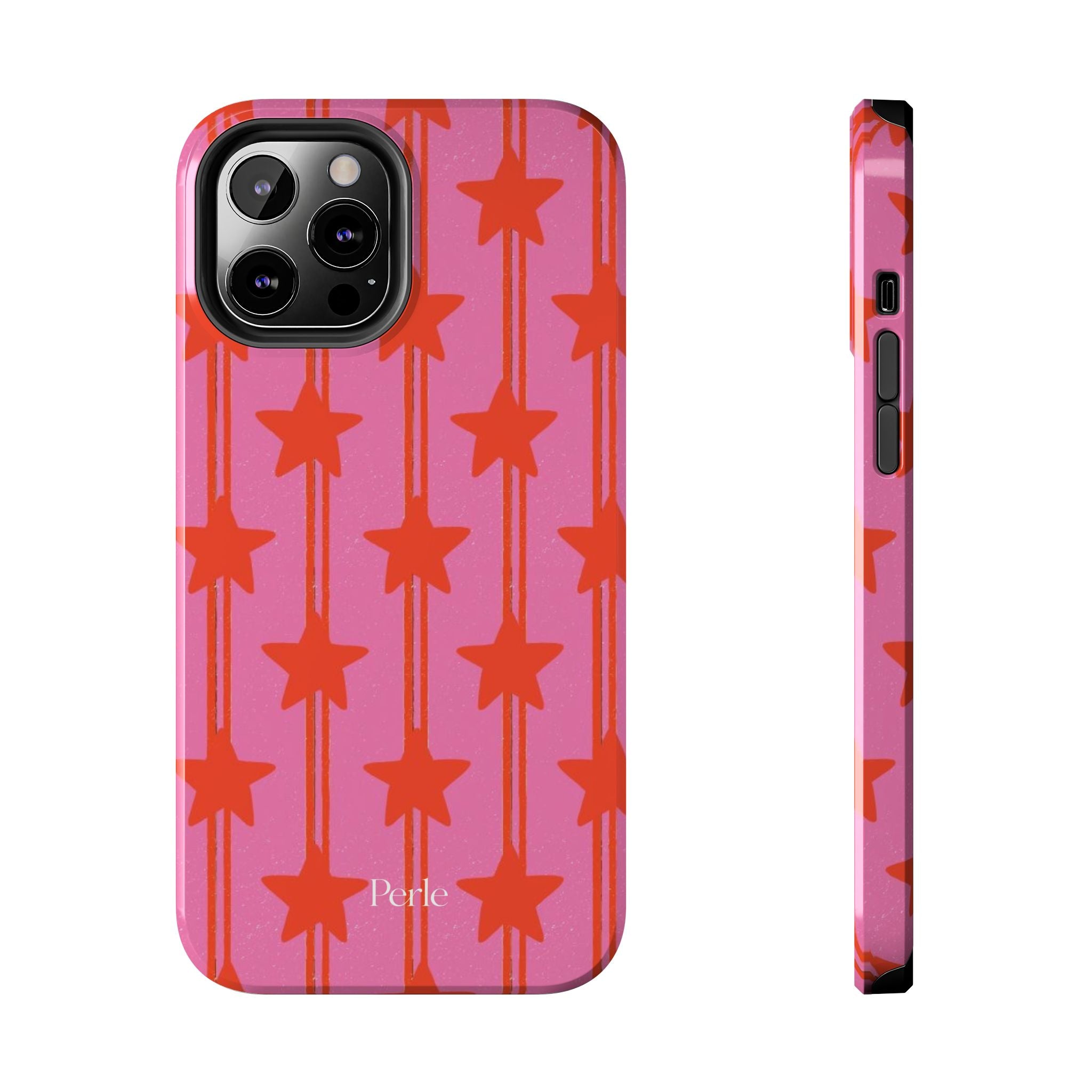Pink Star Stripe Phone Case