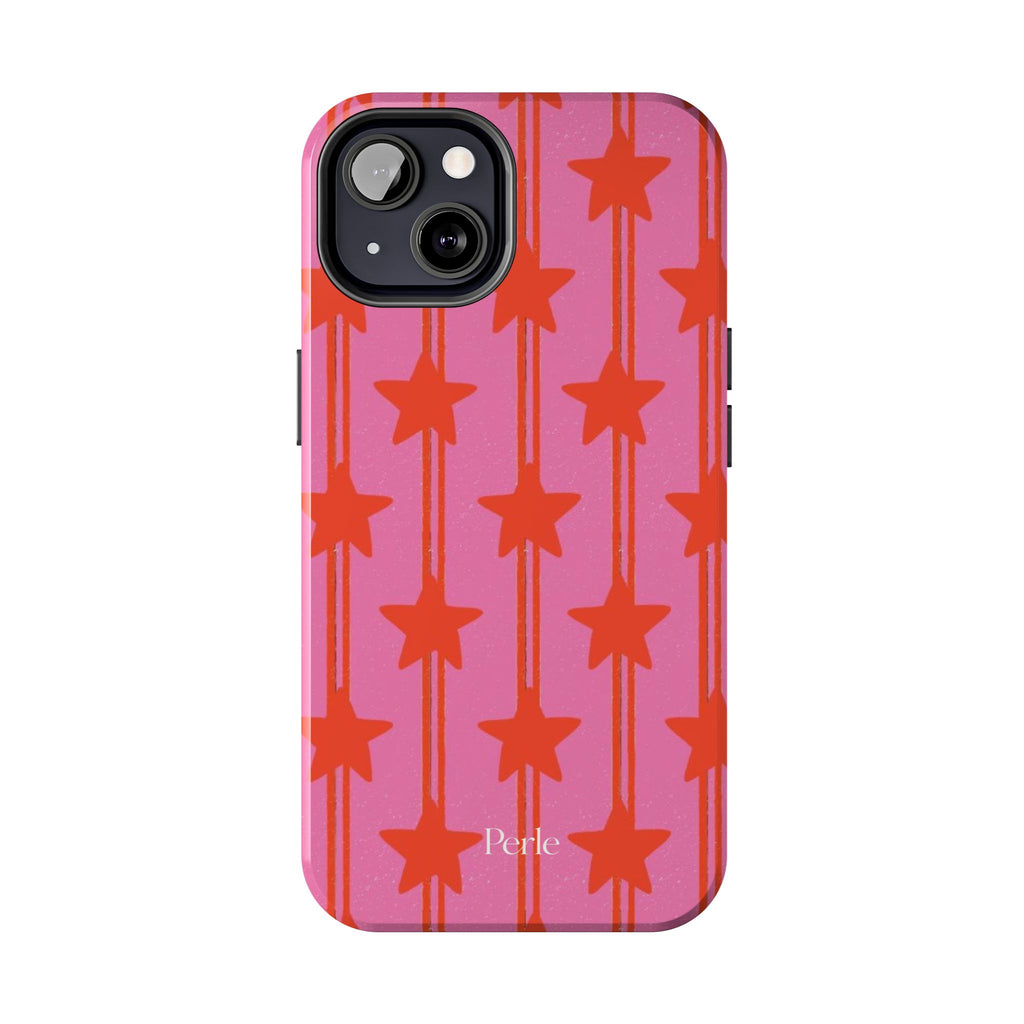 Pink Star Stripe Phone Case