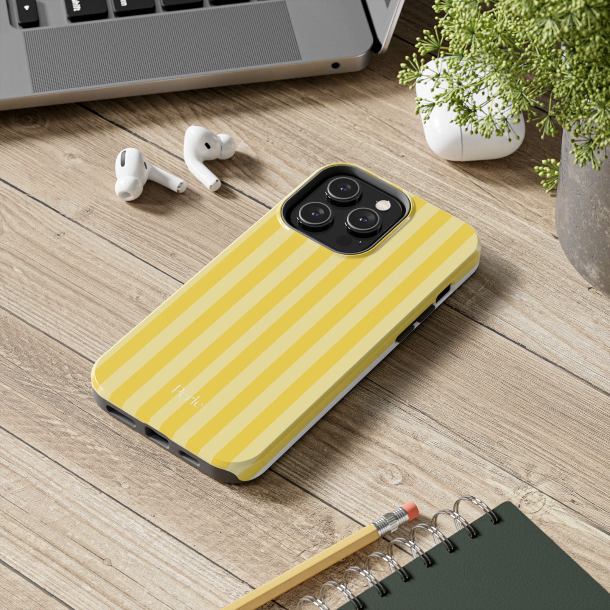 Striped Yellow Phone Case