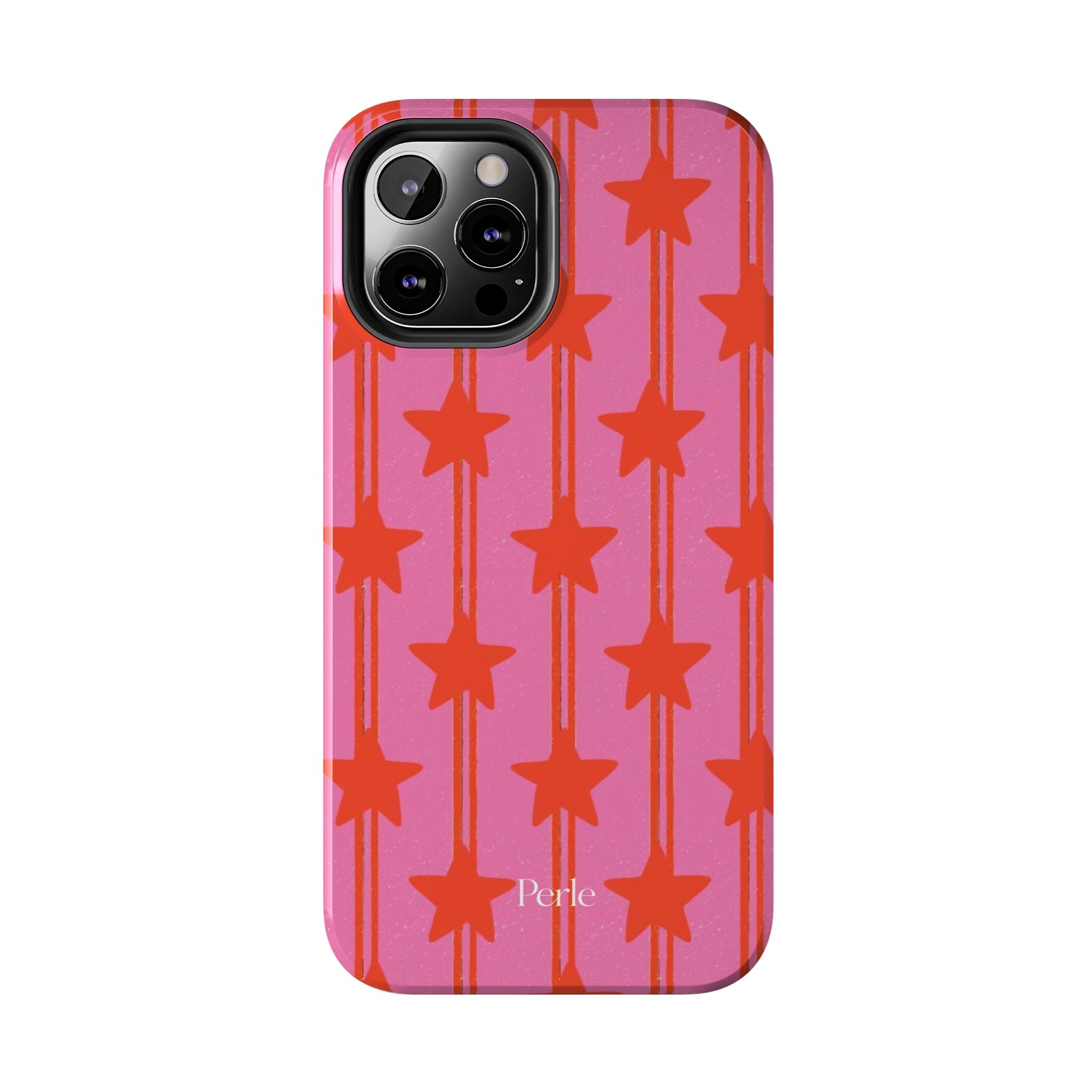 Pink Star Stripe Phone Case