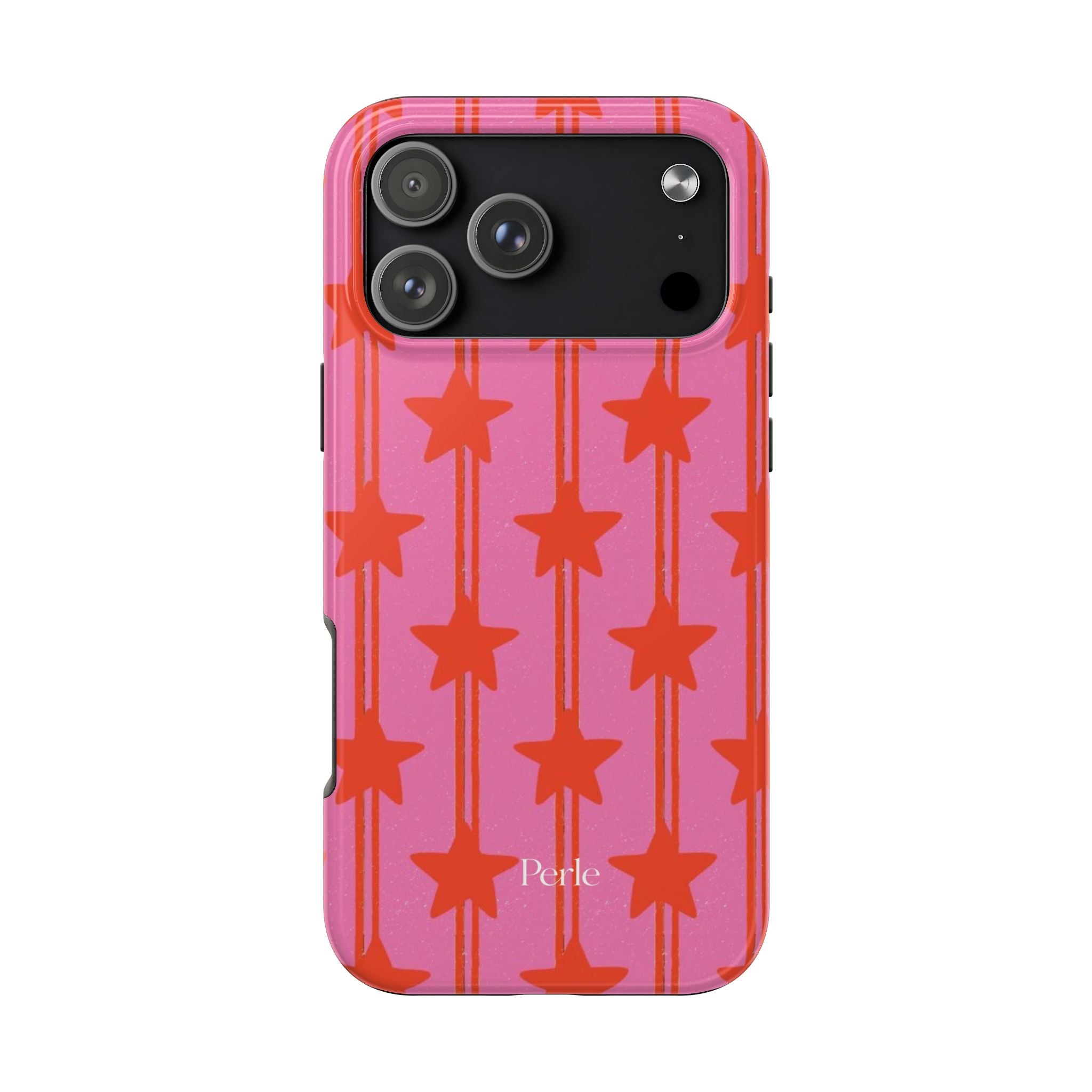 Pink Star Stripe Phone Case