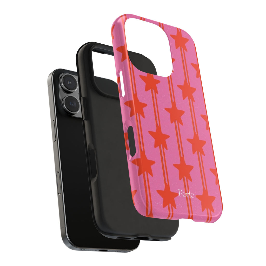 Pink Star Stripe Phone Case