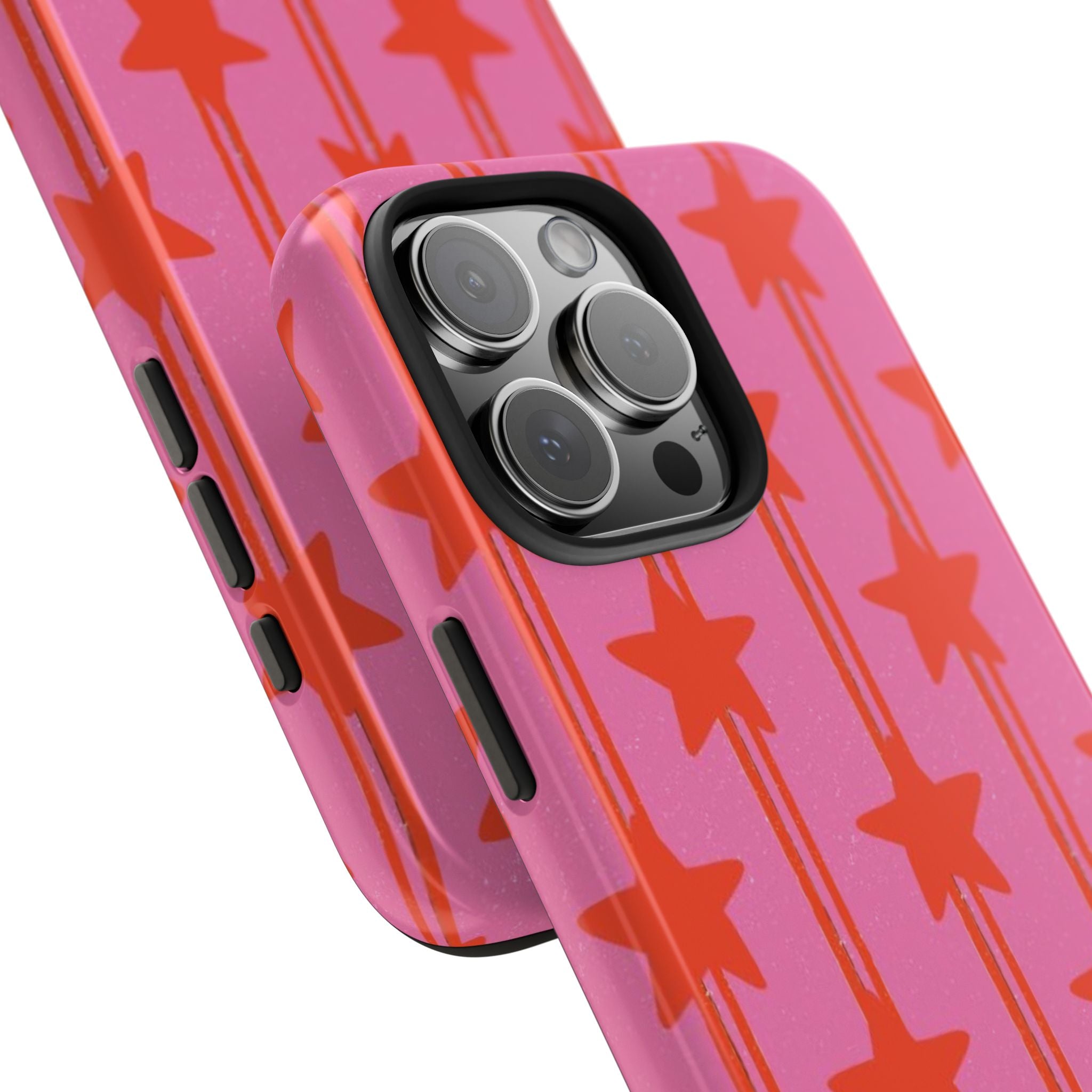 Pink Star Stripe Phone Case