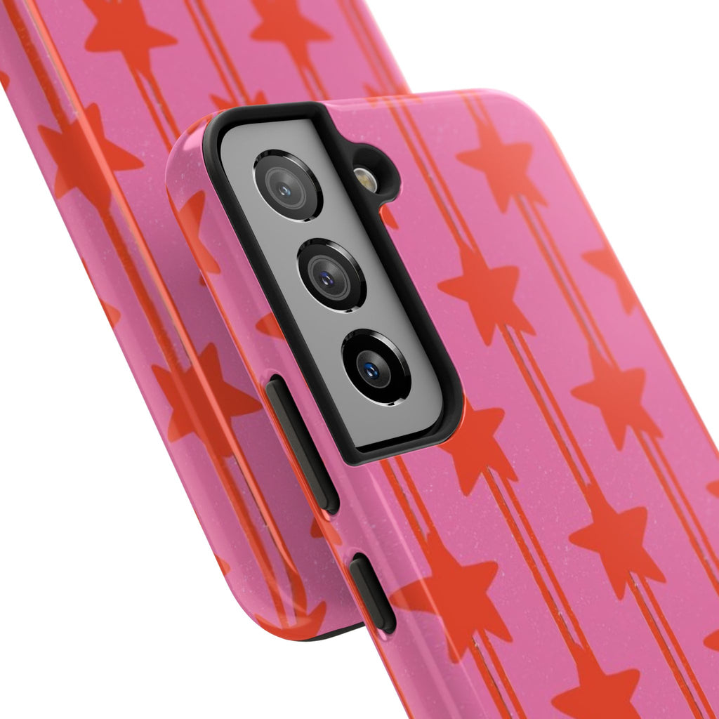 Pink Star Stripe Phone Case
