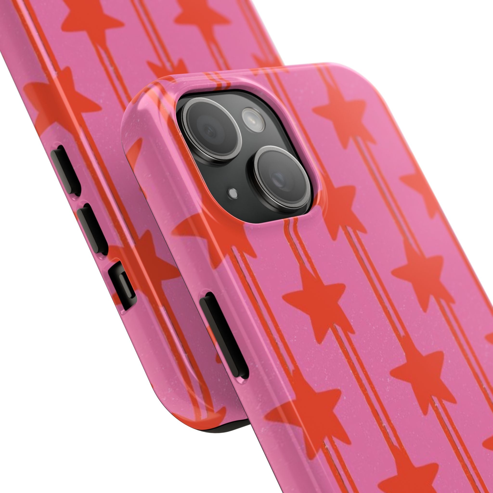 Pink Star Stripe Phone Case