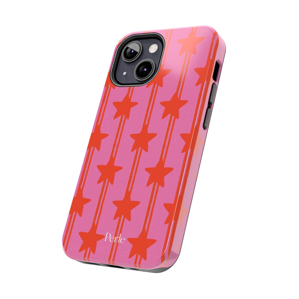 Pink Star Stripe Phone Case