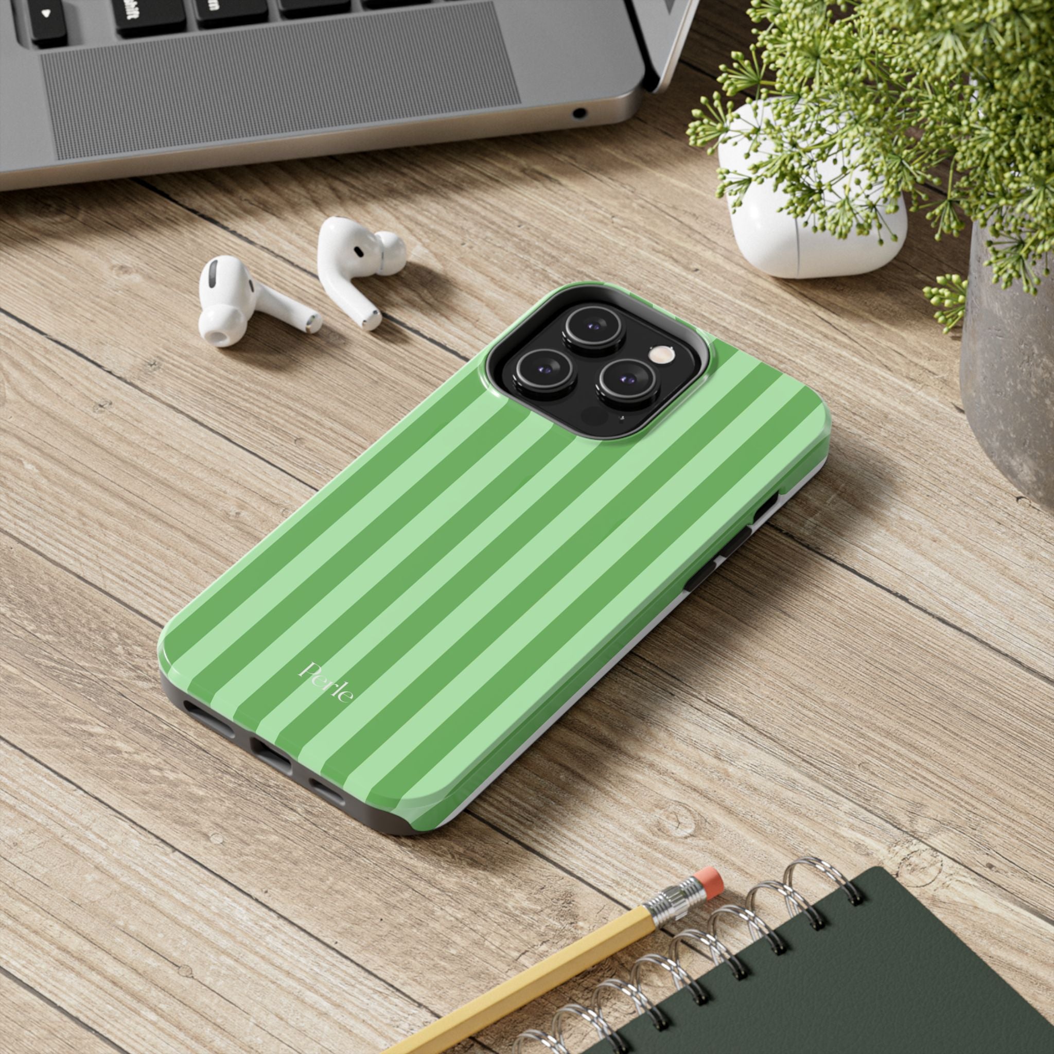 Striped Green Phone Case