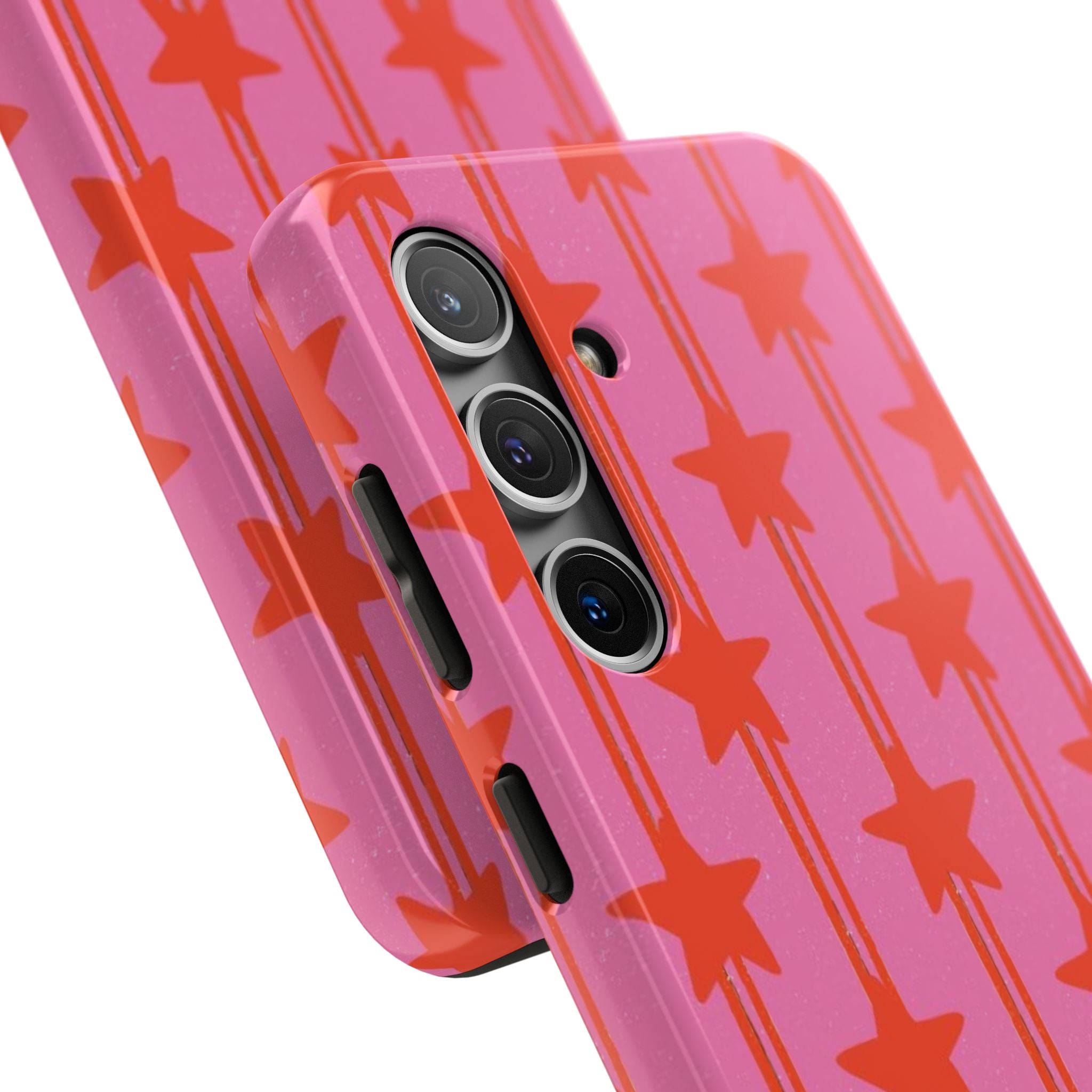 Pink Star Stripe Phone Case