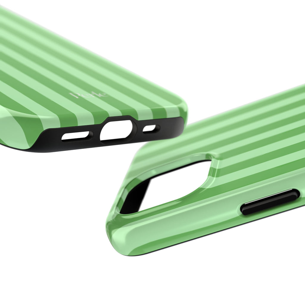 Striped Green Phone Case