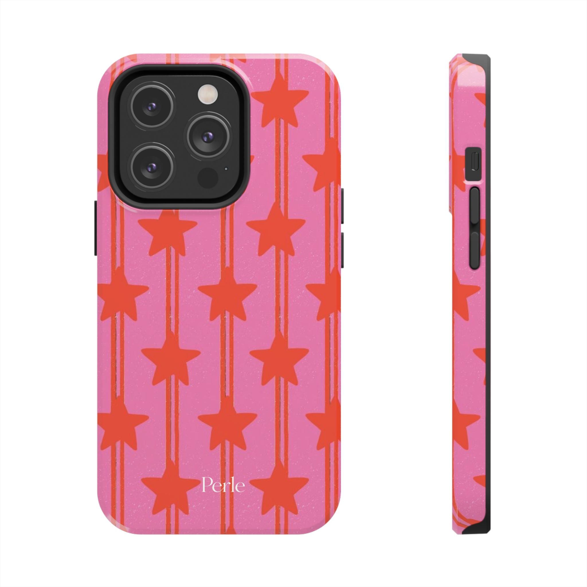 Pink Star Stripe Phone Case