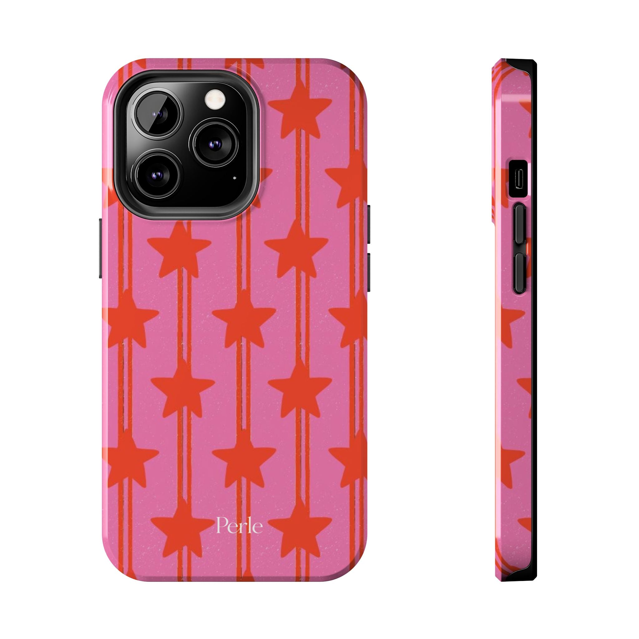 Pink Star Stripe Phone Case