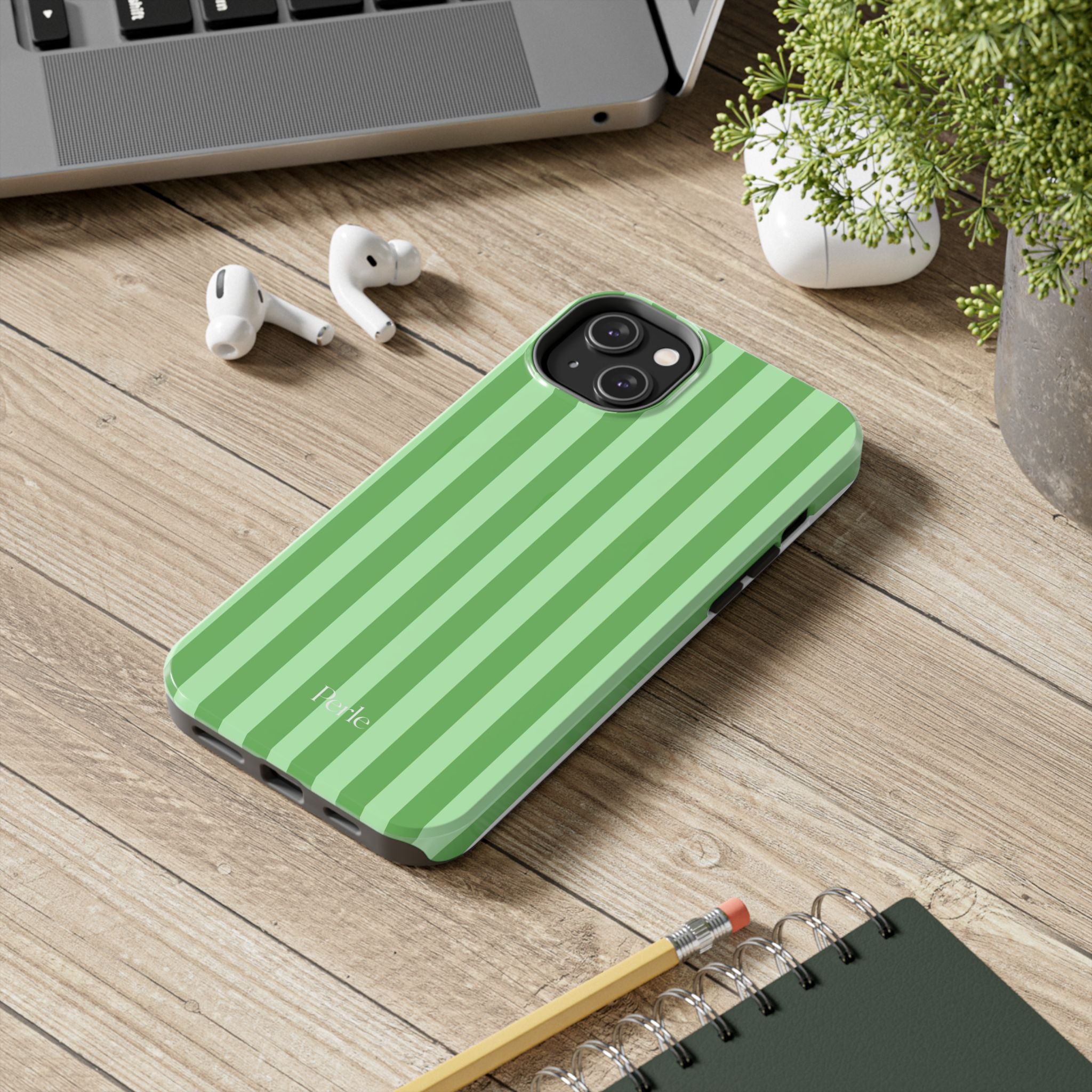 Striped Green Phone Case