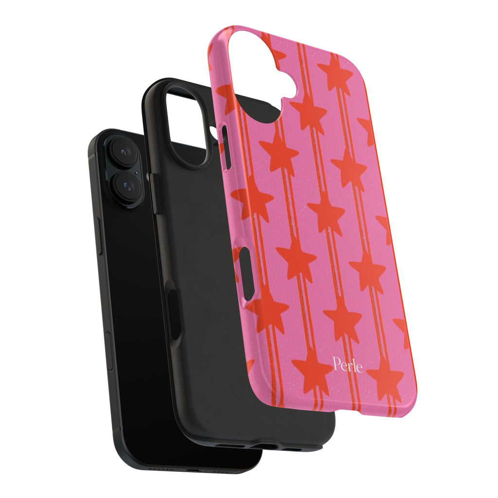 Pink Star Stripe Phone Case