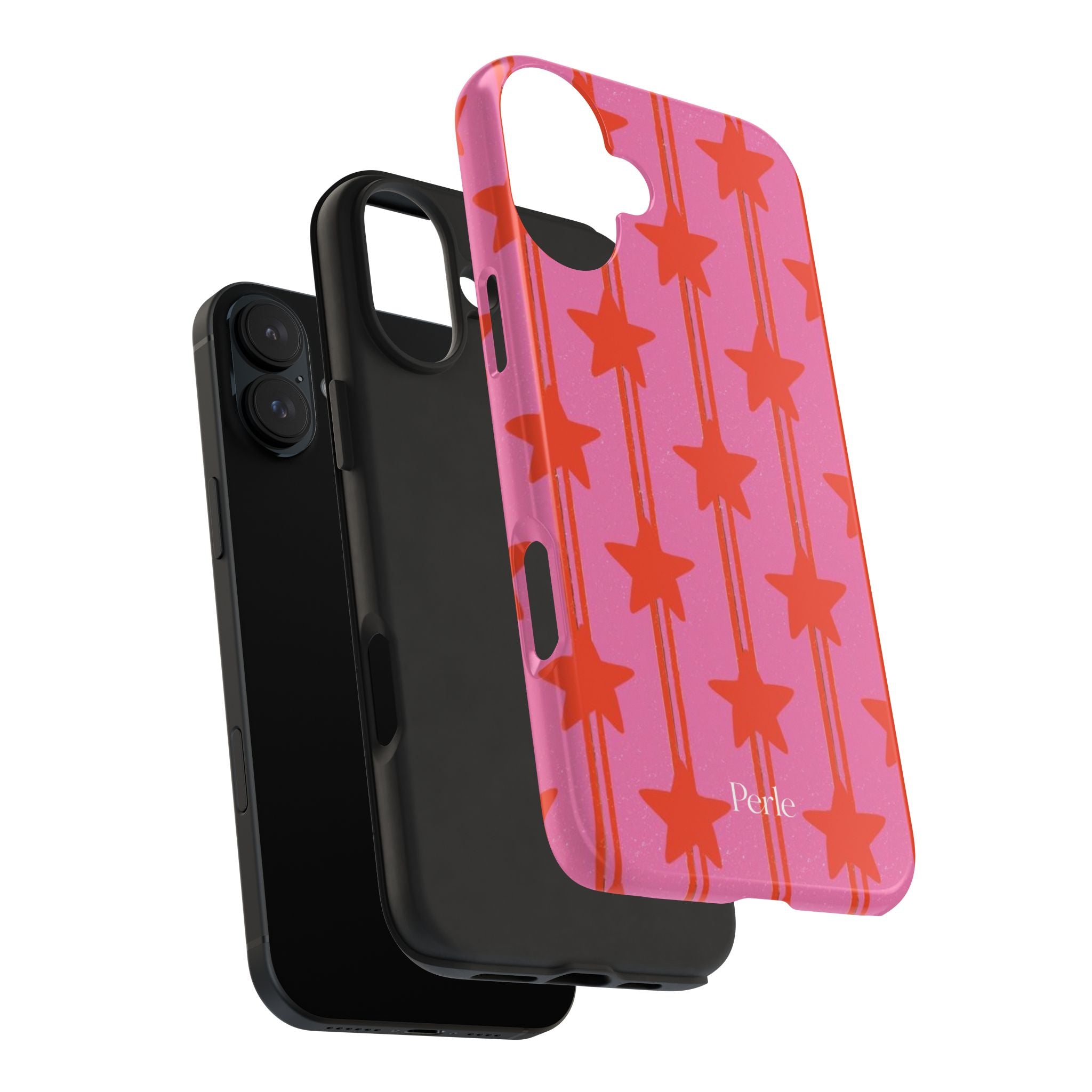 Pink Star Stripe Phone Case