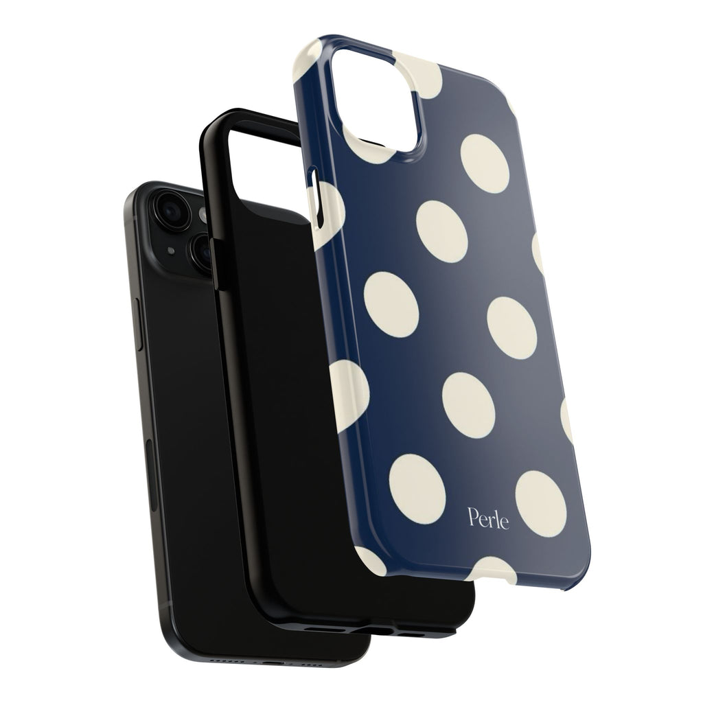 Navy Polka Dot Phone Case