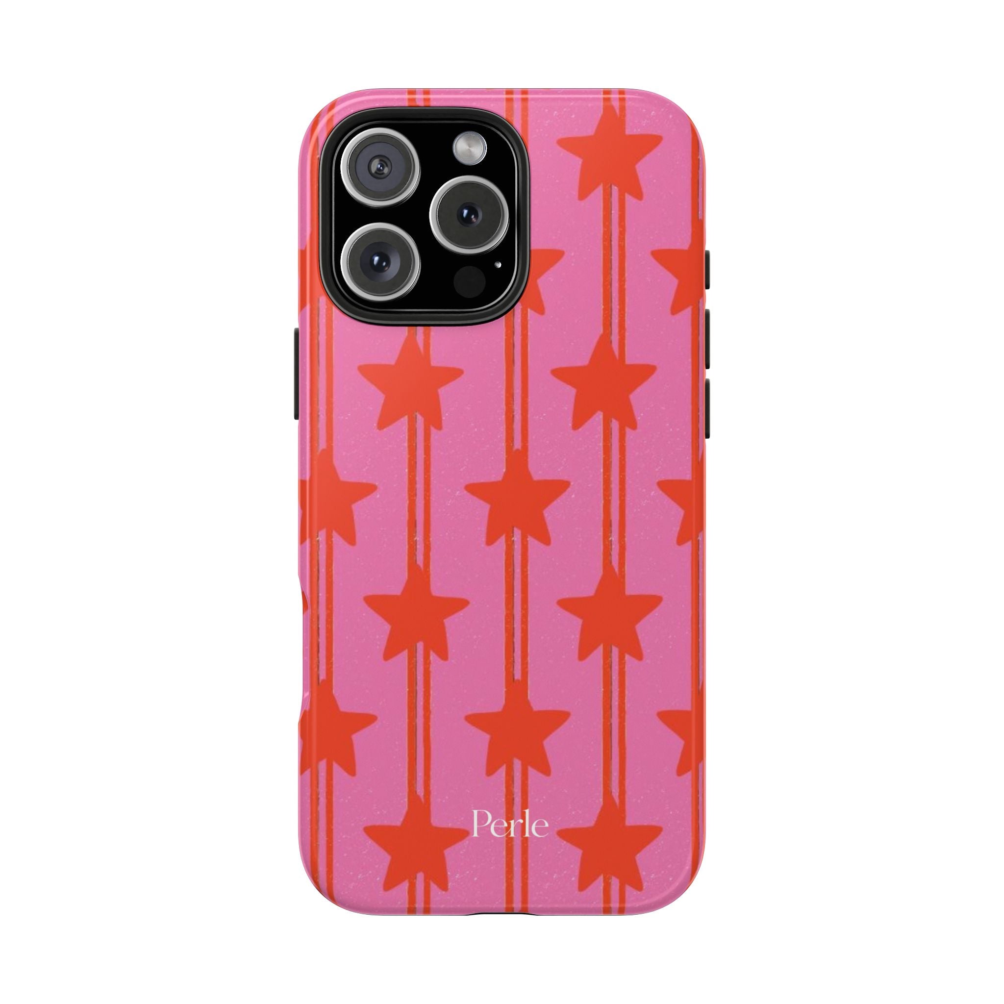 Pink Star Stripe Phone Case