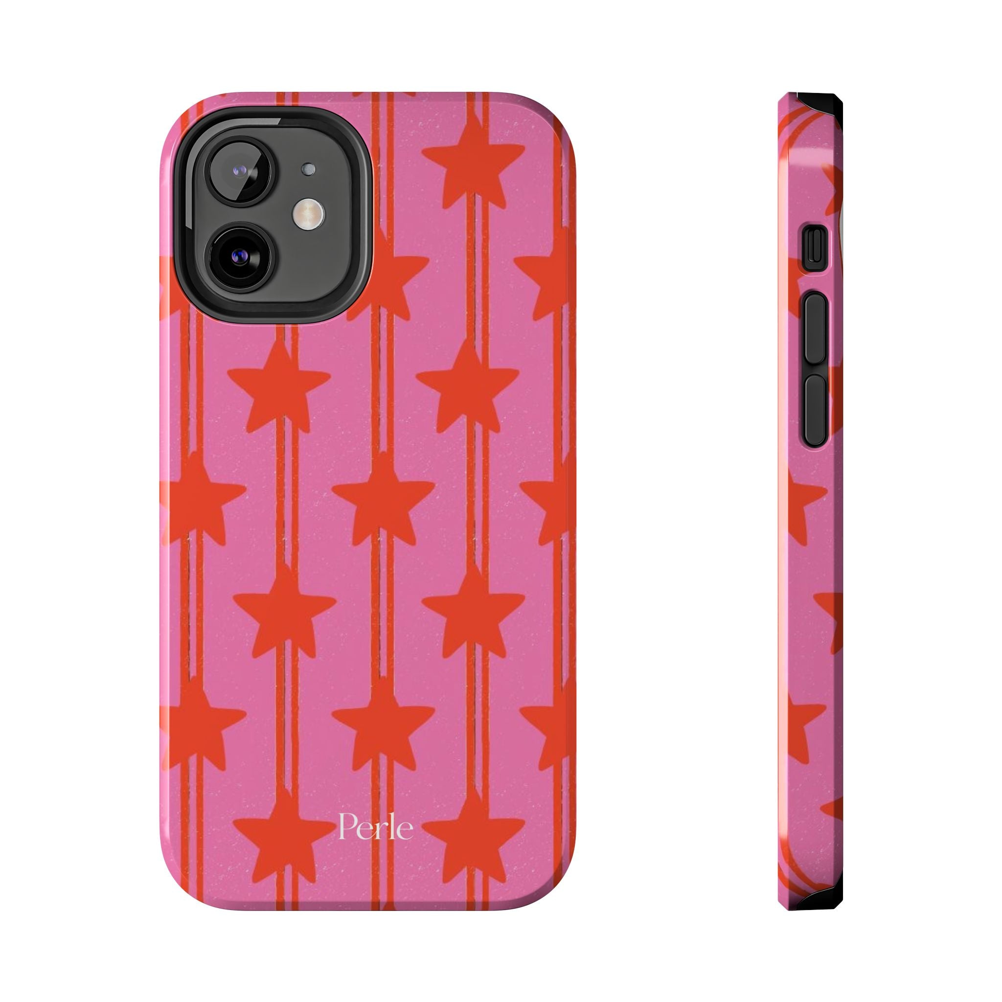 Pink Star Stripe Phone Case