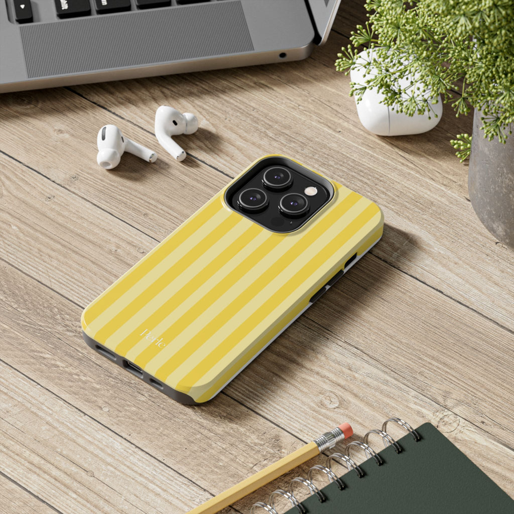 Striped Yellow Phone Case