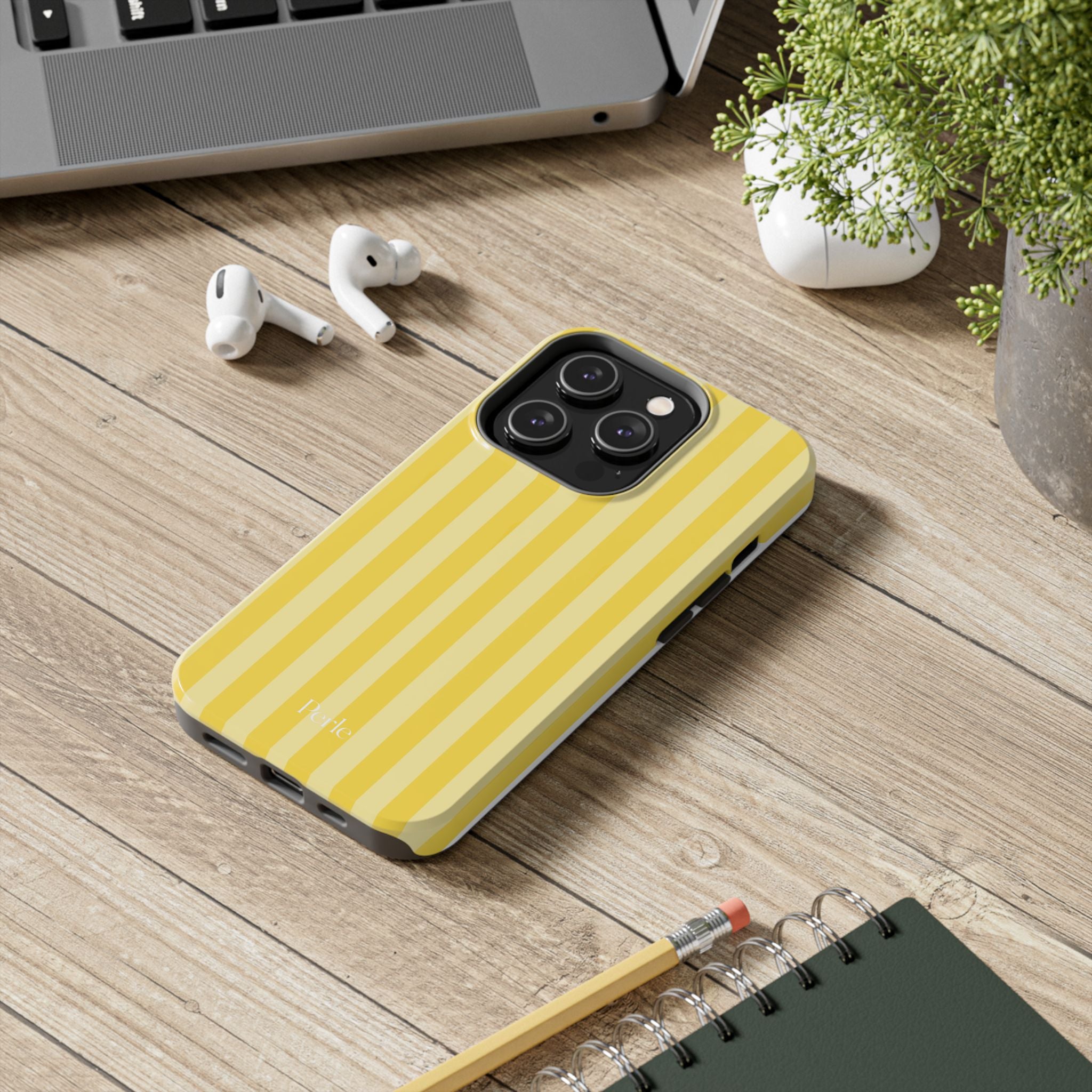 Striped Yellow Phone Case